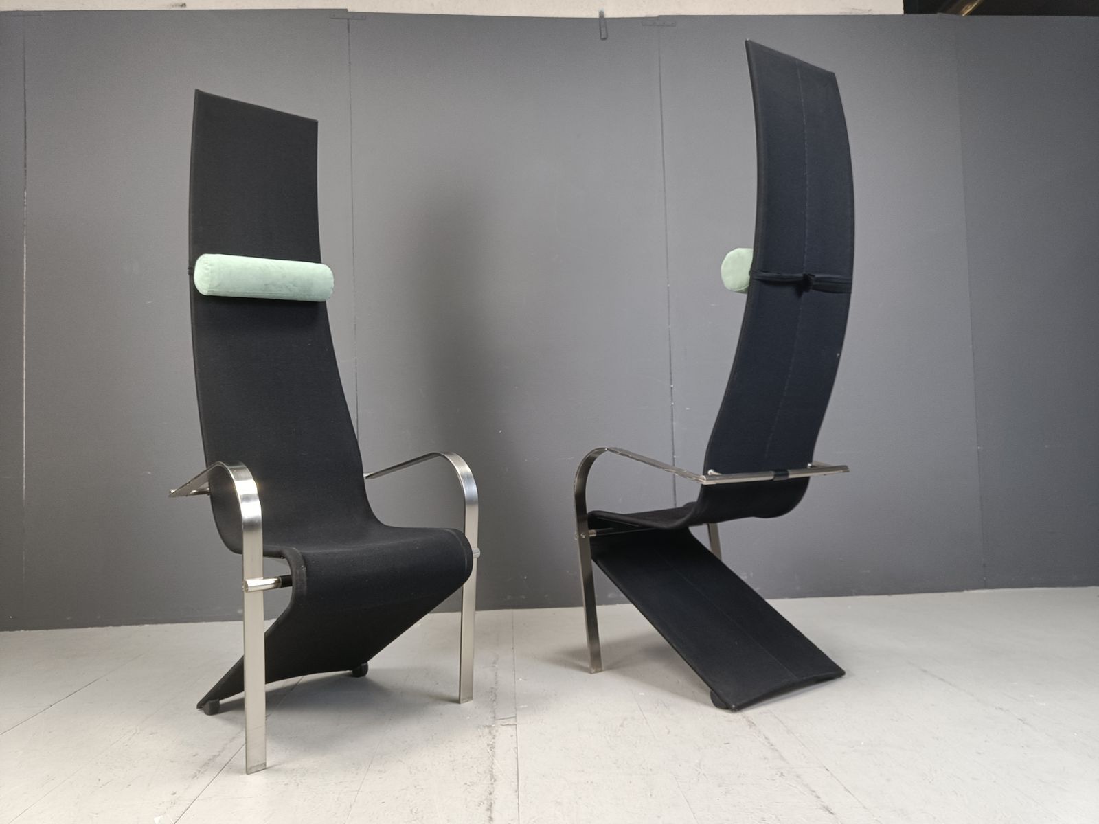 photo furniture Postmodern King Dining Chairs By Belgochrom   Set Of 6