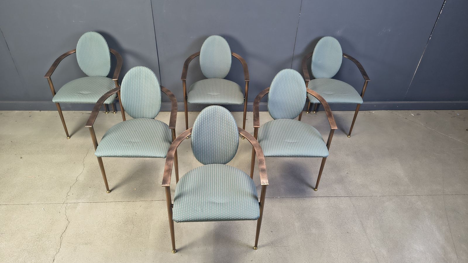 Post Modern Dining Chairs By Belgochrom, Set Of 6   1980s photo furniture