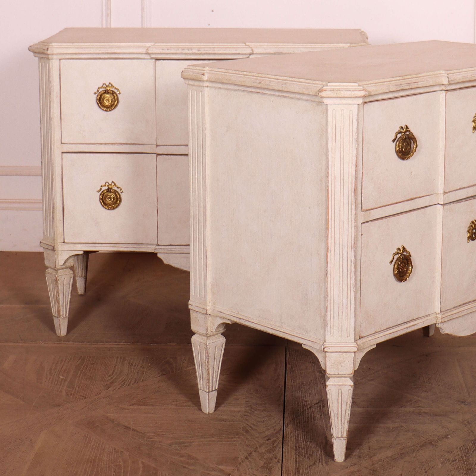 Pair Of Swedish Painted Commodes photo buy