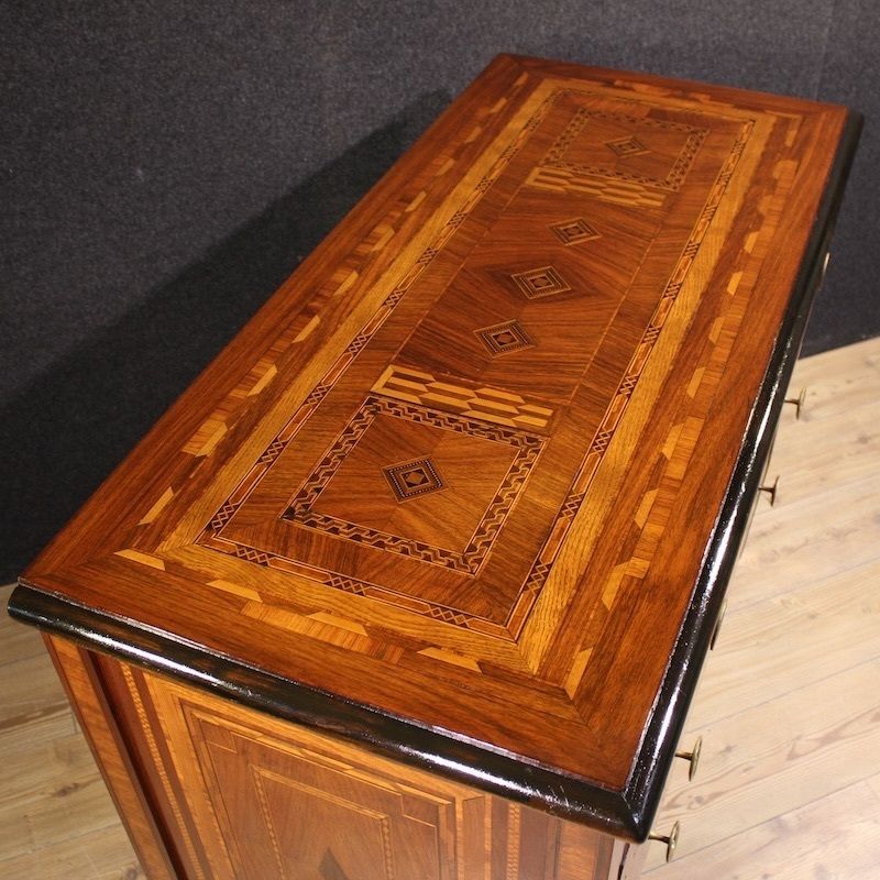 photo for sale Commode italienne de style Louis XVI avec marqueterie, XXe siècle