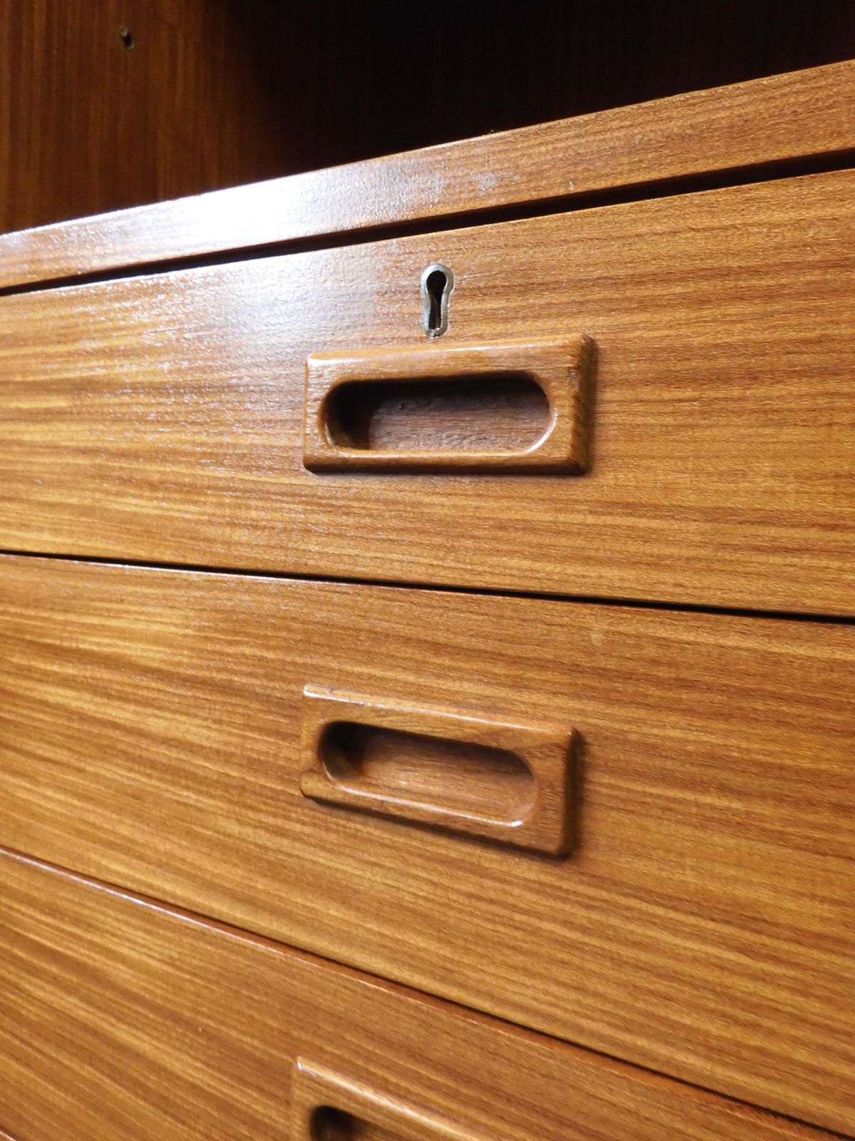 Mid Century Modern Sideboard Bureau In Teak – United Kingdom, 1960s photo 250.0