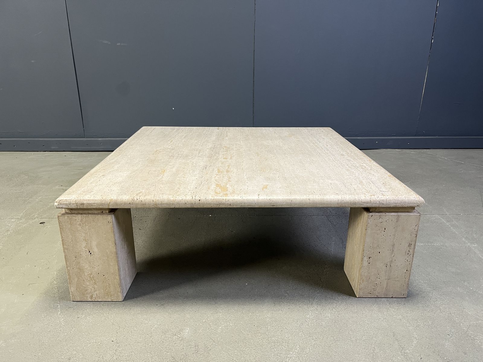 Vintage Travertine Coffee Table, 1970s   Italy photo furniture