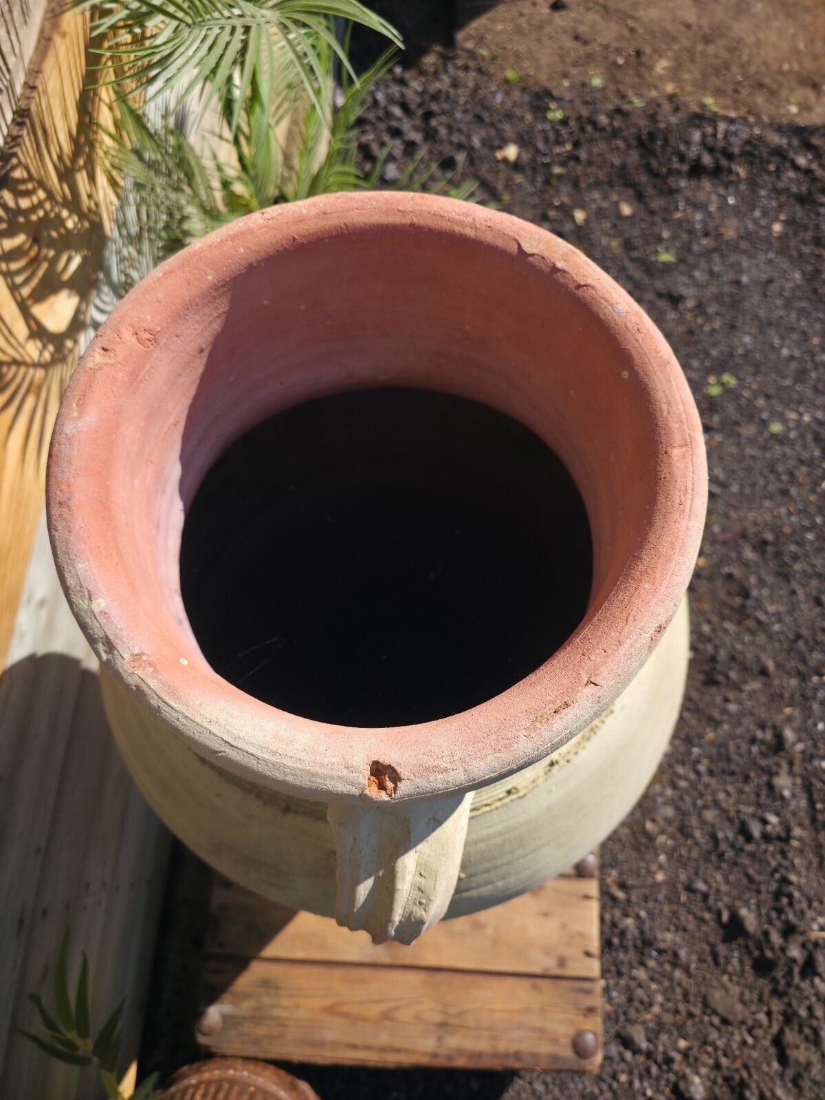 Very Large Rustic Mediterranean Terracotta Pot Roman Greek Urn Garden Amphora photo 185.0