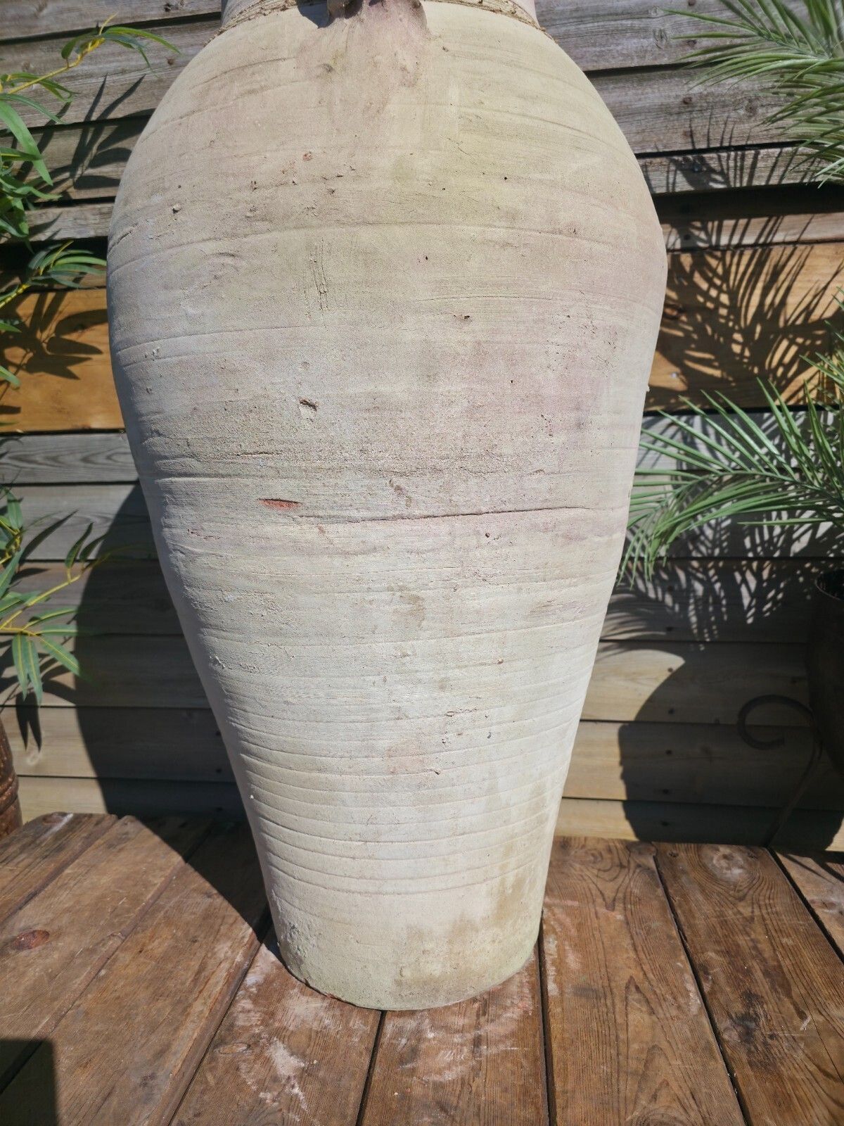 Garden Decor Very Large Rustic Mediterranean Terracotta Pot Roman Greek Urn Garden Amphora photo