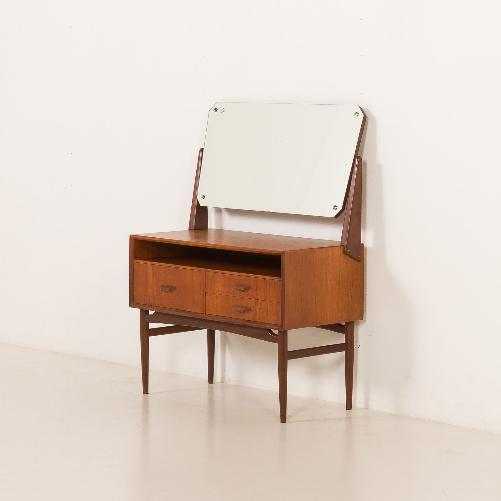 Scandinavian Mid Century Vanity With Adjustable Mirror, 1960s photo 937.0