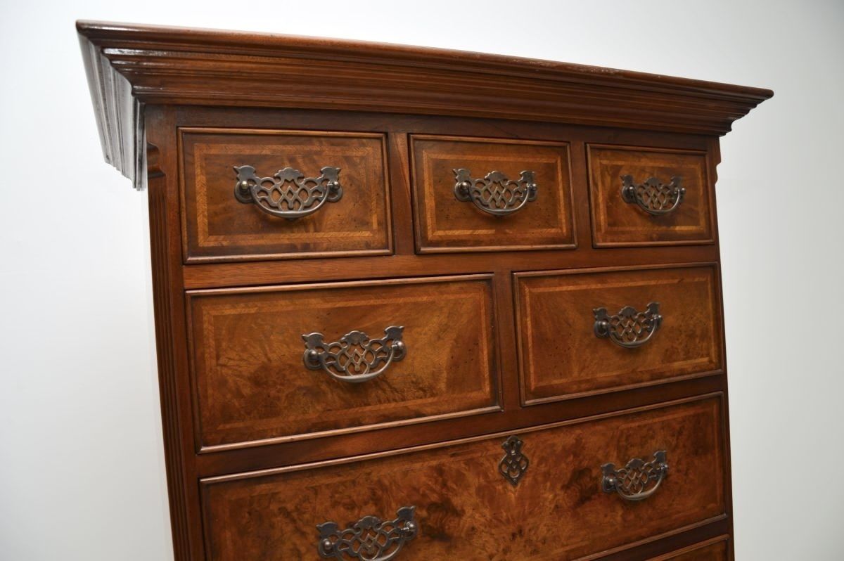 Antique Walnut Chest On Chest Of Drawers photo for sale