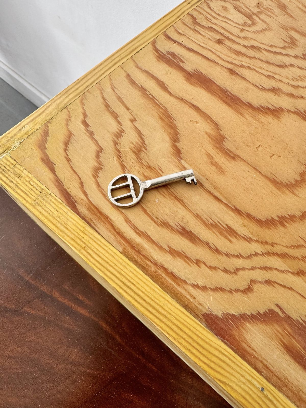 Vintage Pine Box With Key photo vintage