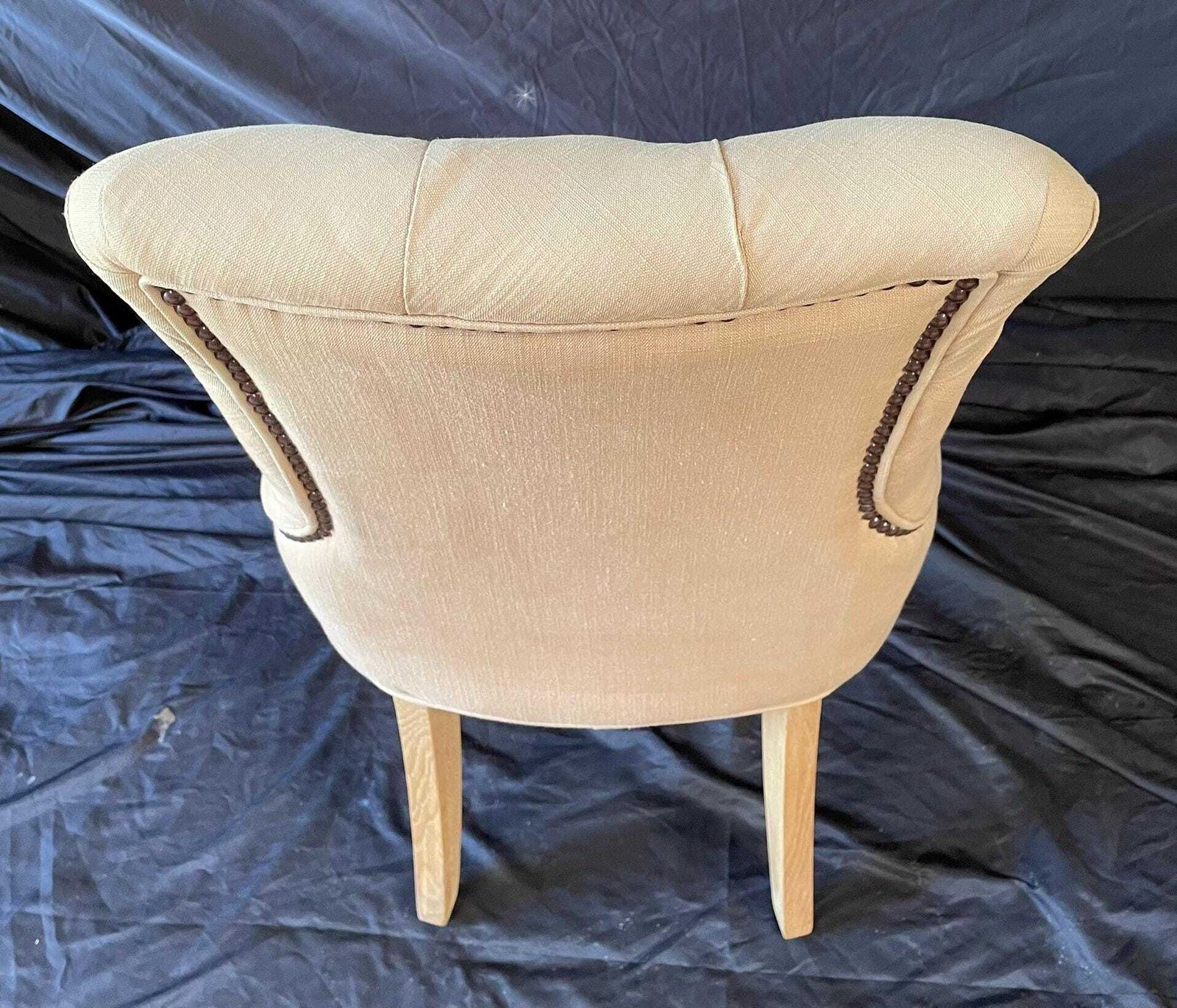 photo for sale Neptune Linen Button Tufted Accent Chair – Country House Style