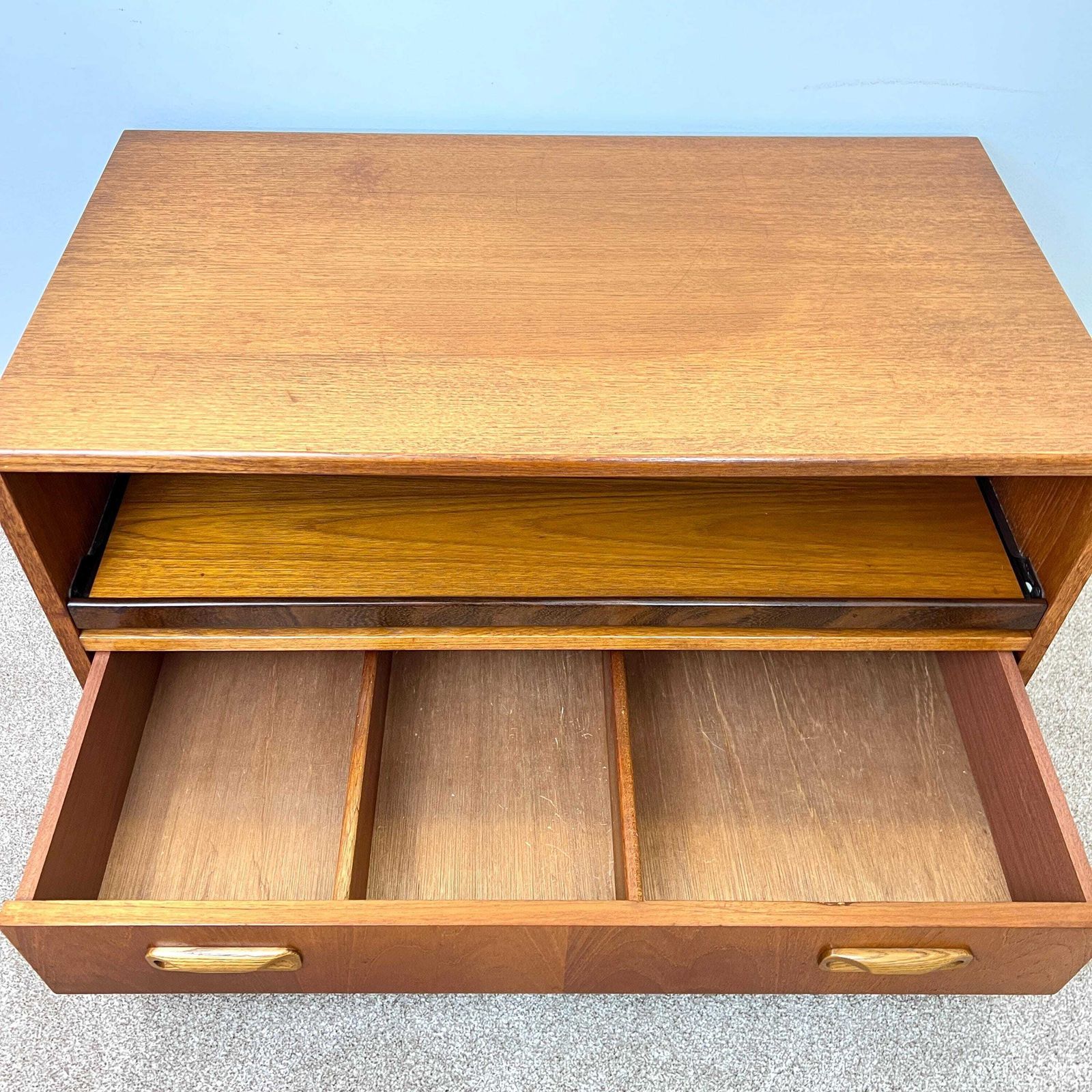 photo for sale G Plan Mid Century Teak Media Unit , Tv Trolley With Storage
