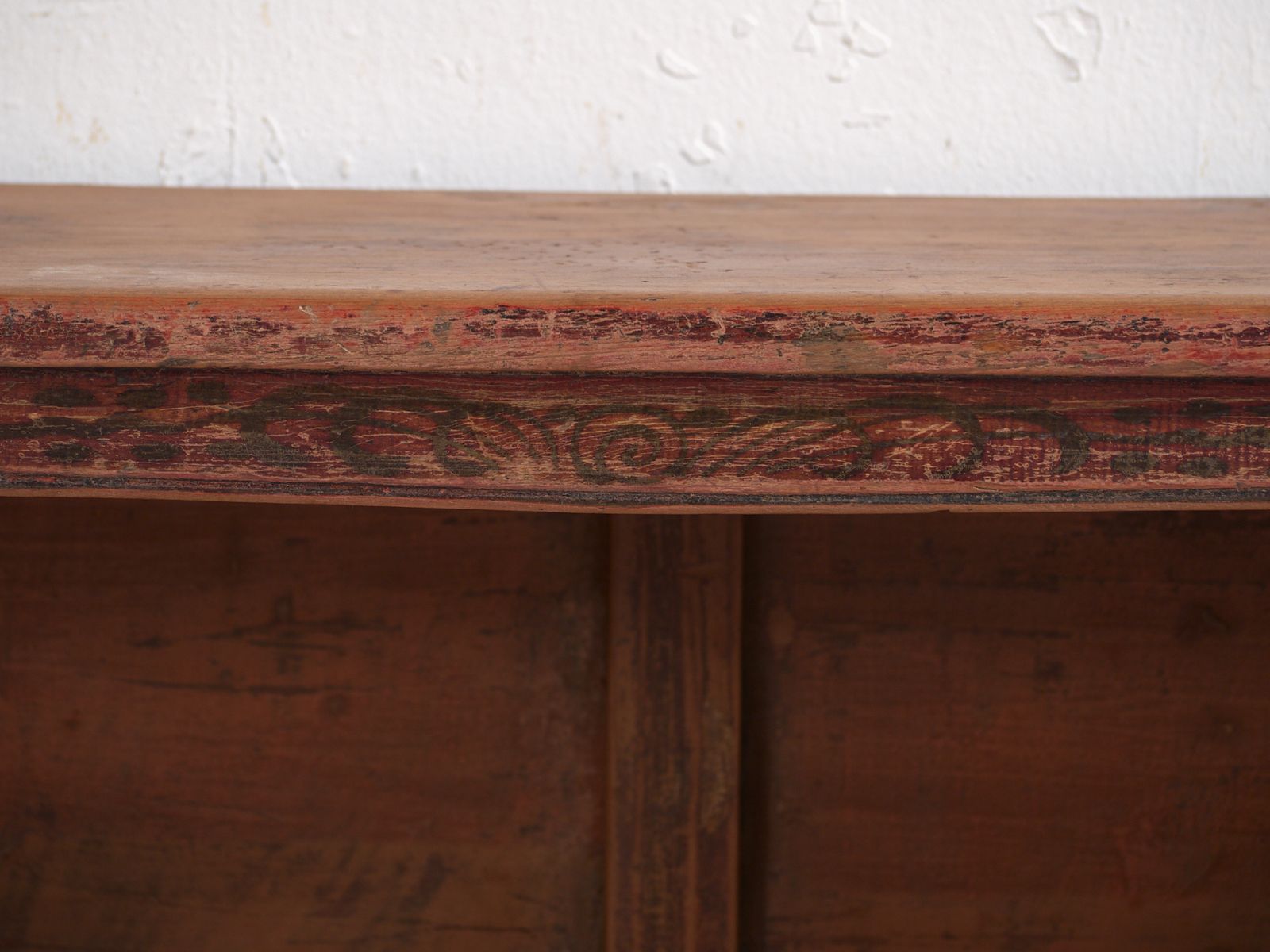 Antique Low Sideboard In Pine Wood – China, Circa 1930 photo vintage