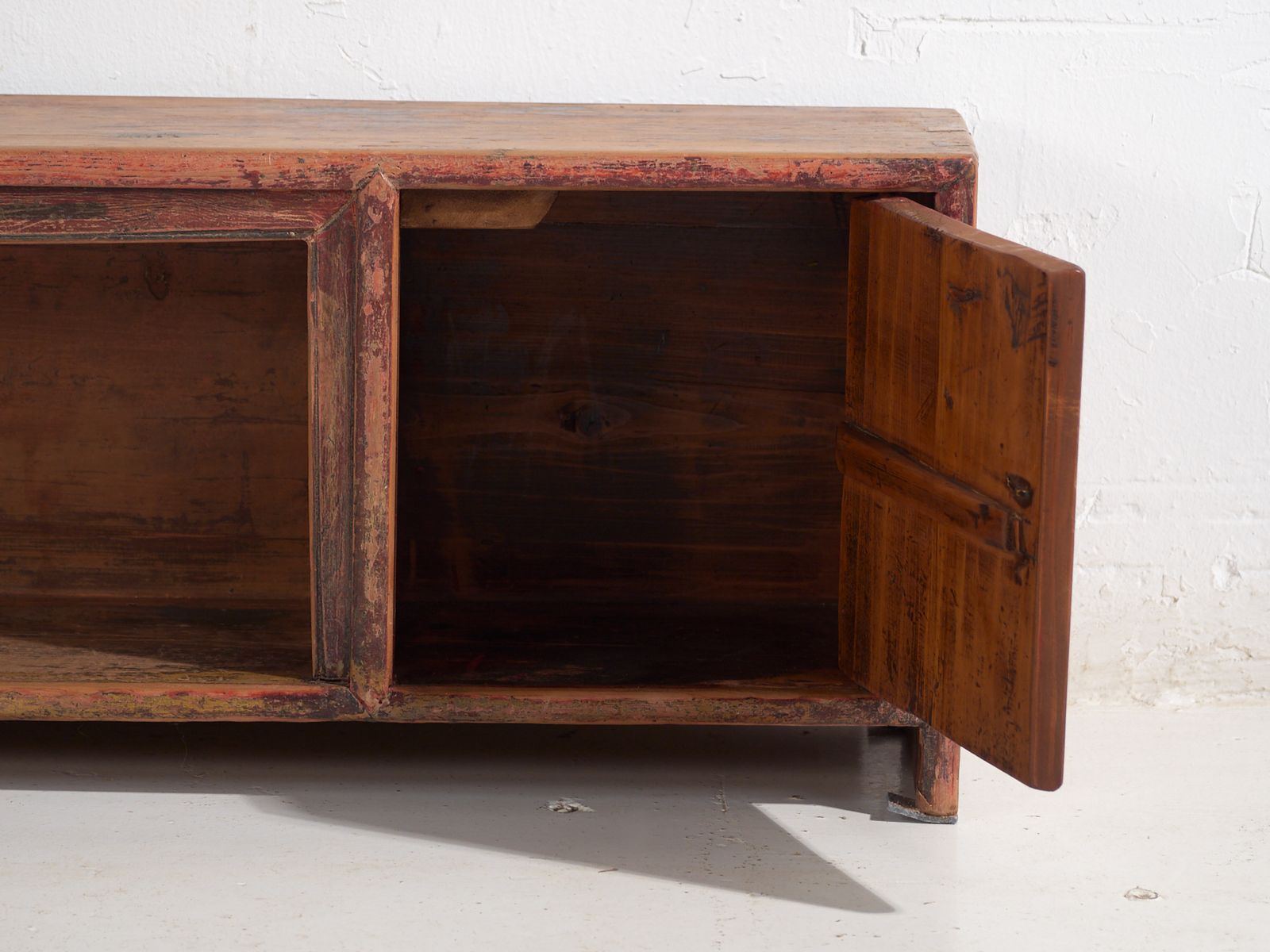 photo furniture Antique Low Sideboard In Pine Wood – China, Circa 1930