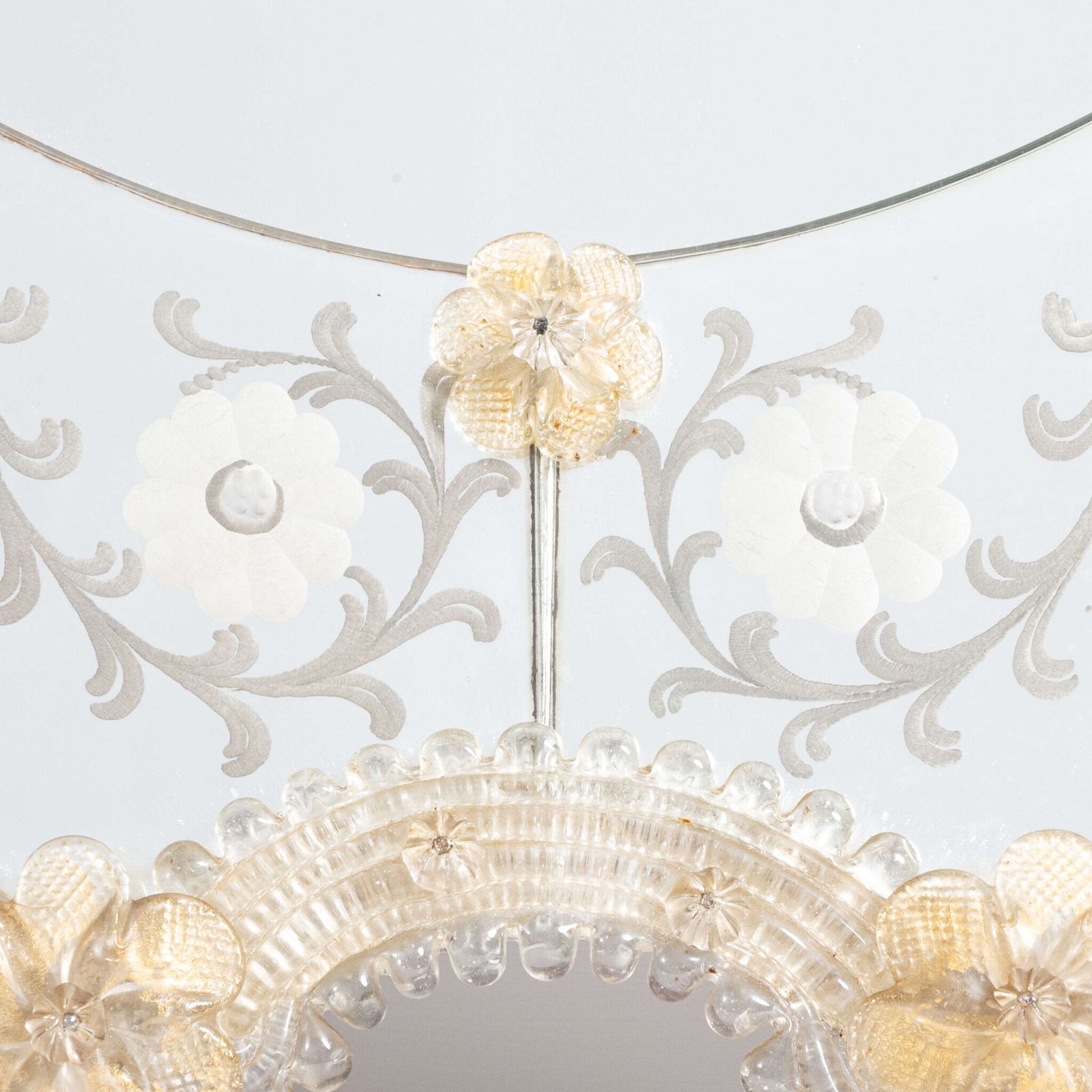 Large Scale Decorative Antique Venetian Mirror photo for sale