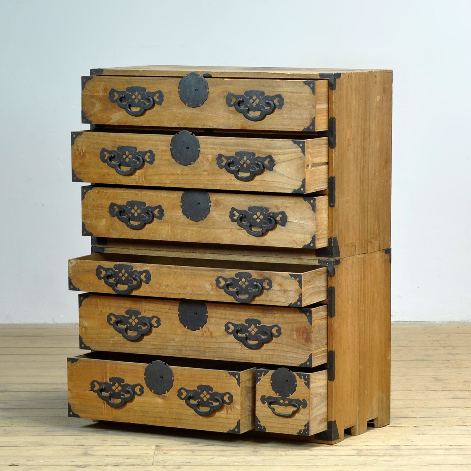 Japanese Tansu Chest Of Drawers, Circa 1870 photo Furniture