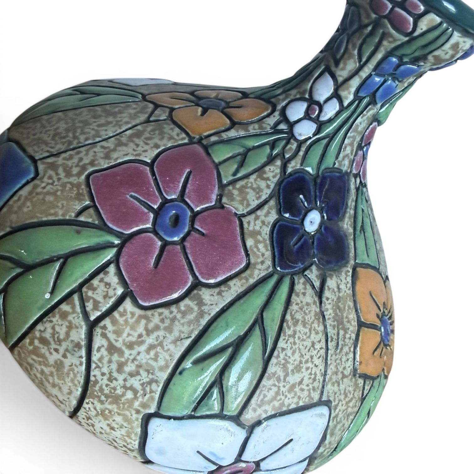 A Pair Of Amphora Porcelain Flower Vases, Austria, C.1920 photo vinterior