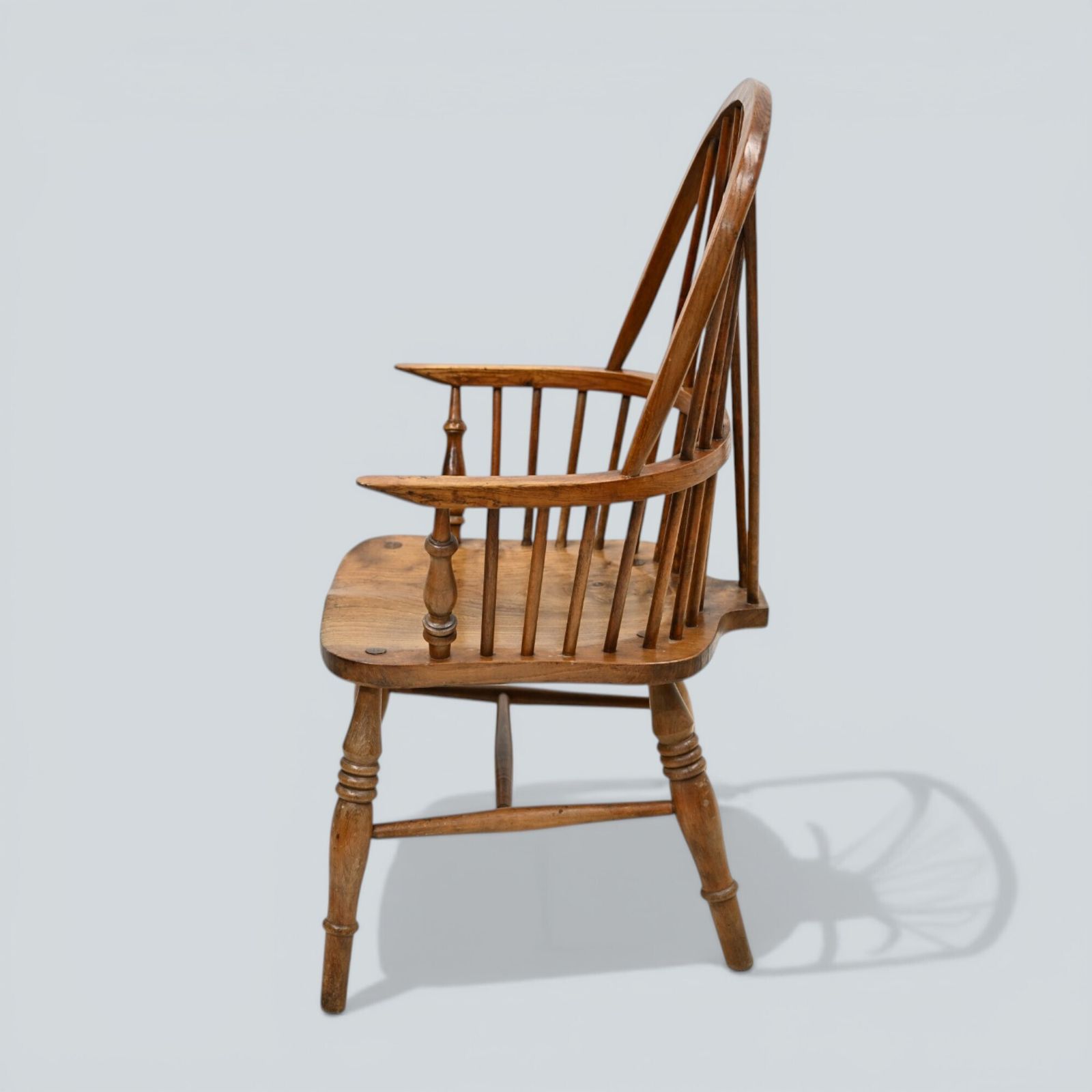 Stick Back Windsor Chair Elm And Beech Antique Bow Back Carver Free Uk Delivery photo for sale