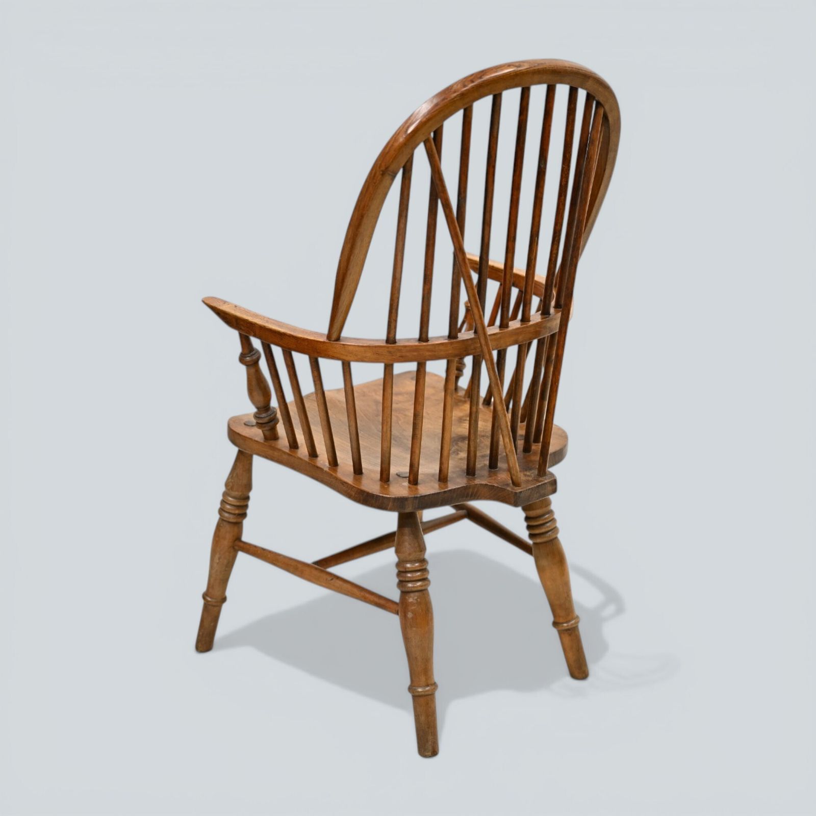 Stick Back Windsor Chair Elm And Beech Antique Bow Back Carver Free Uk Delivery photo Furniture
