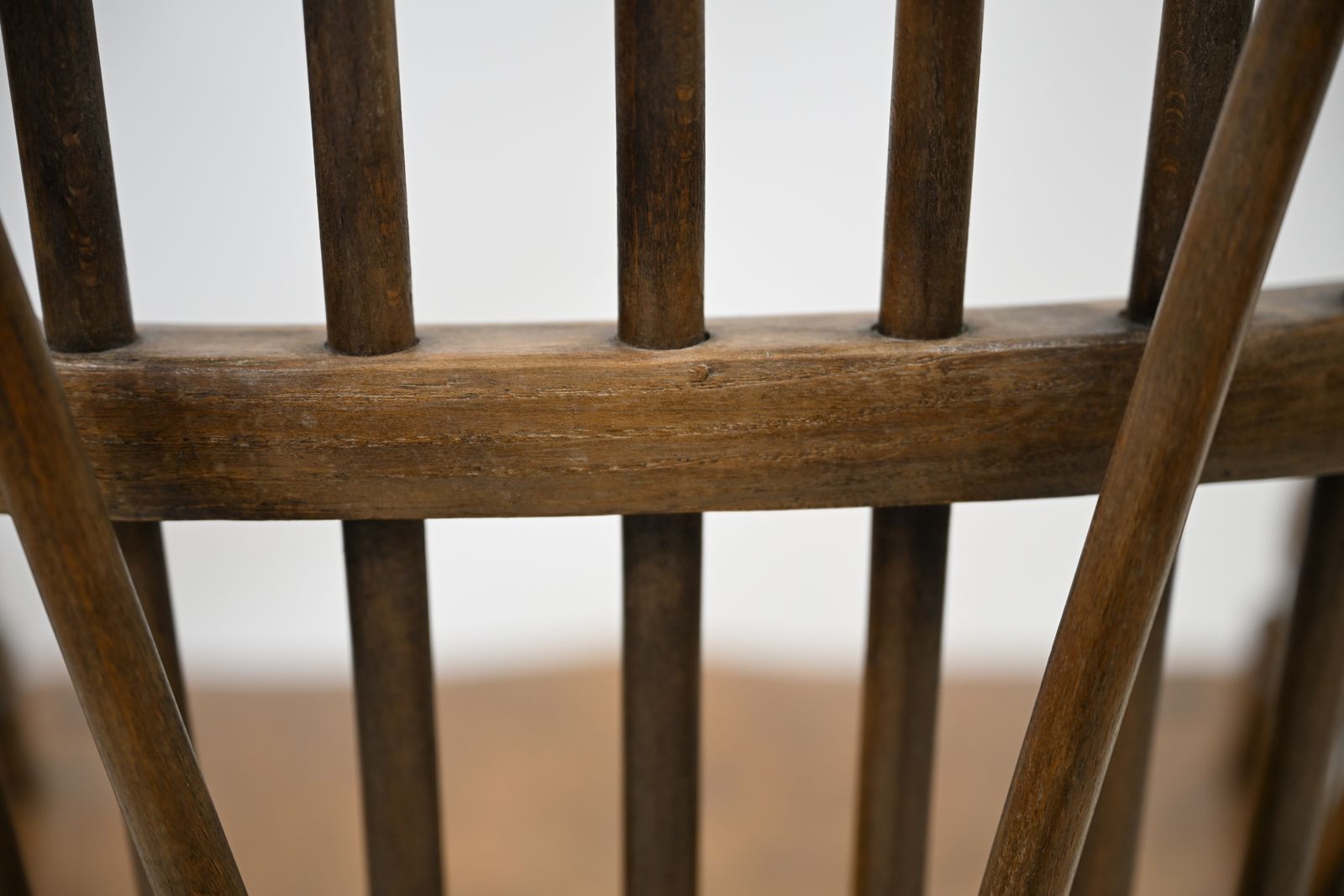 photo buy Stick Back Windsor Chair Elm And Beech Antique Bow Back Carver Free Uk Delivery*