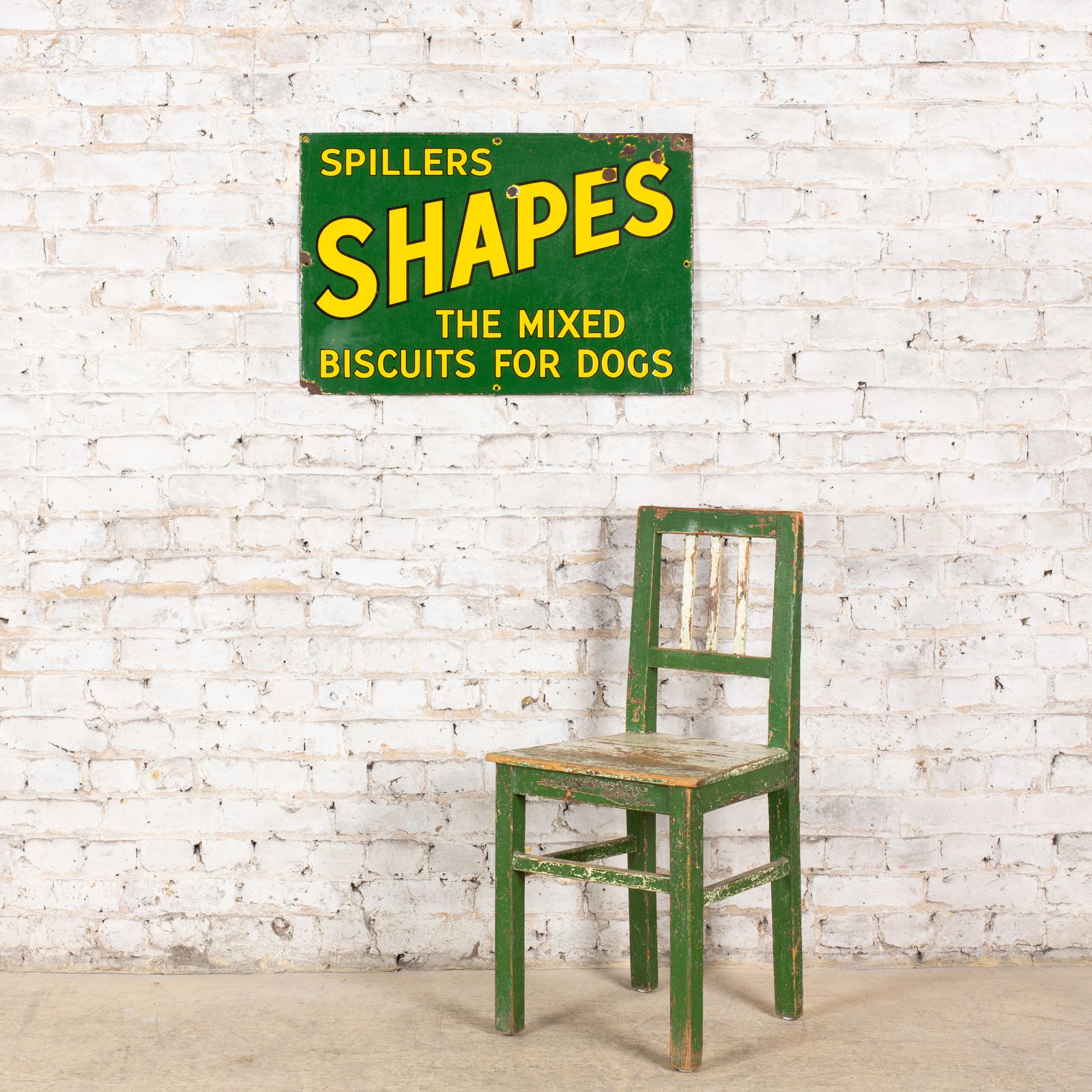 Spillers Shapes   Dog Biscuits   Enamel Sign photo furniture