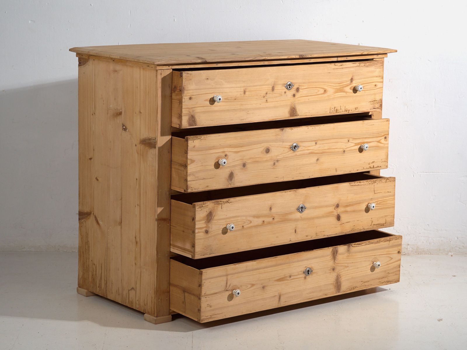 Chest Of Drawers In Stripped Pine – Central Europe, Circa 1920 photo Furniture