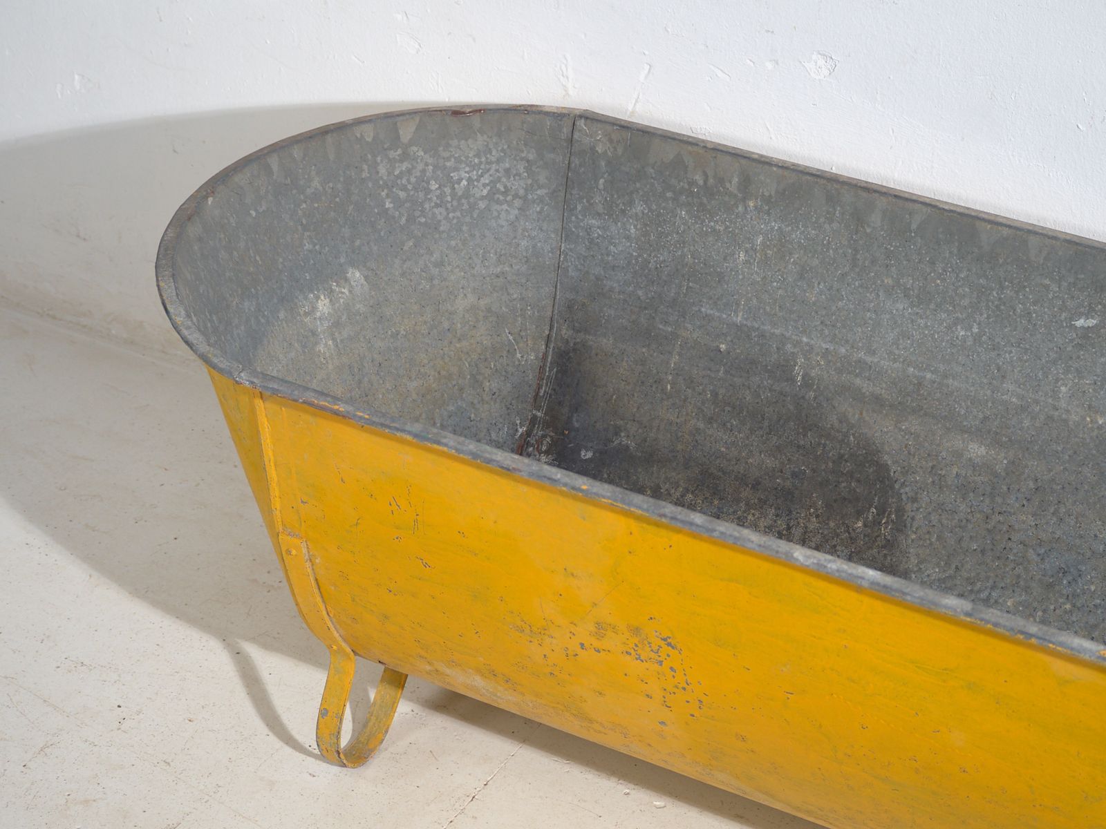 Rustic Galvanized Metal Container For Garden Or Storage – Central Europe, Circa 1910 photo vinterior