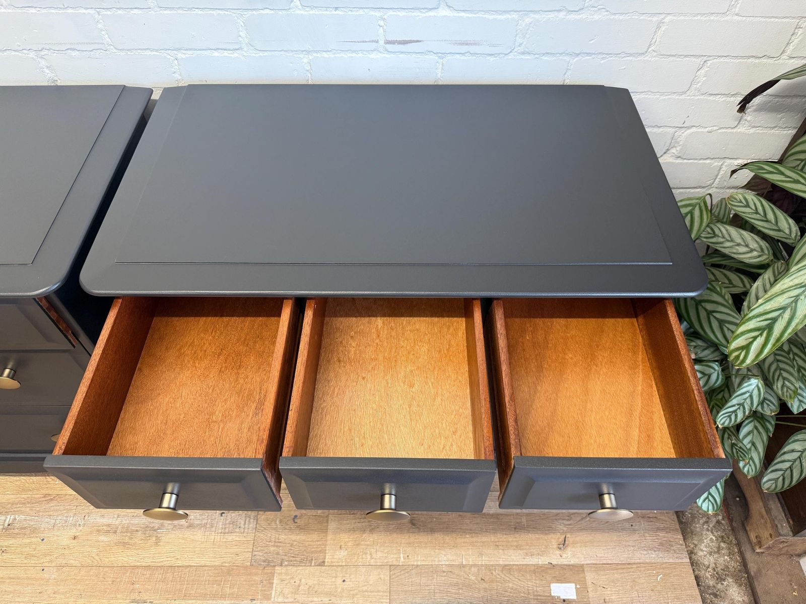 Stag Minstrel Black 3 Over 2 Chest Of Drawers / Bedsides Painted Black photo buy