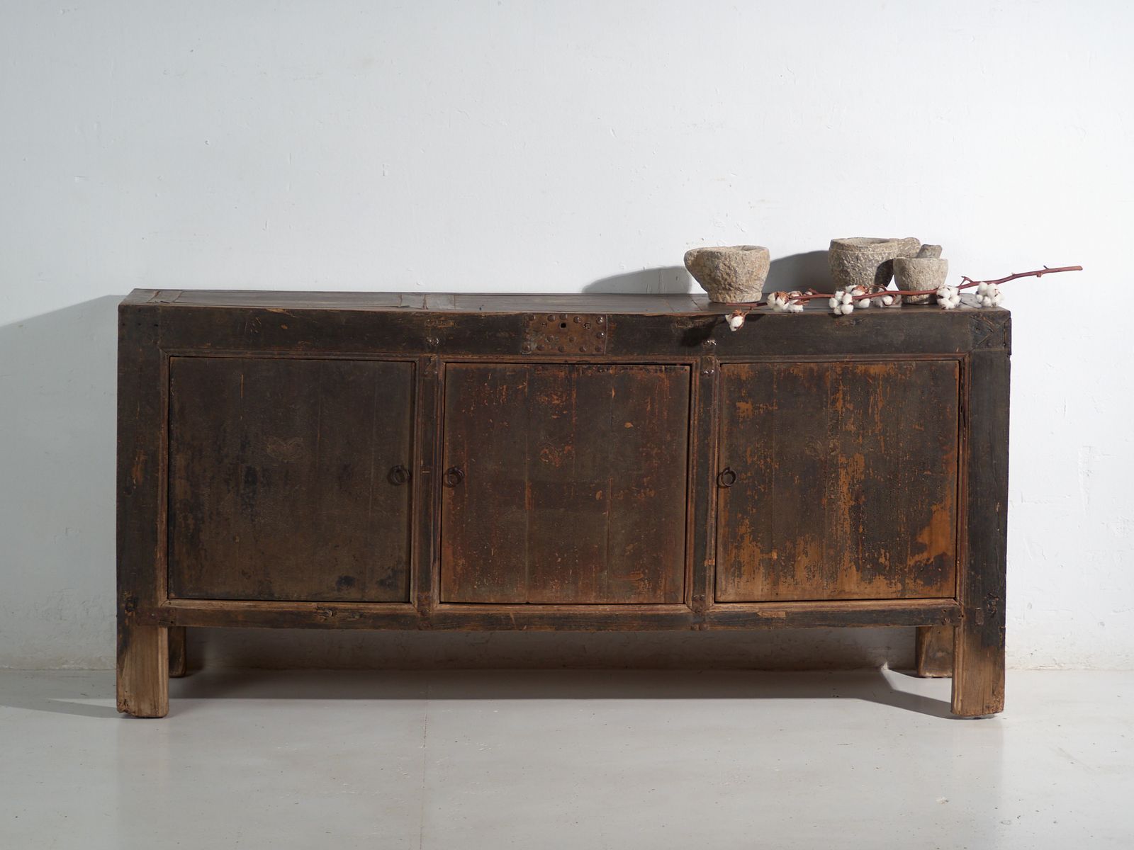 Antique Chinese Sideboard In Solid Wood – China, Circa