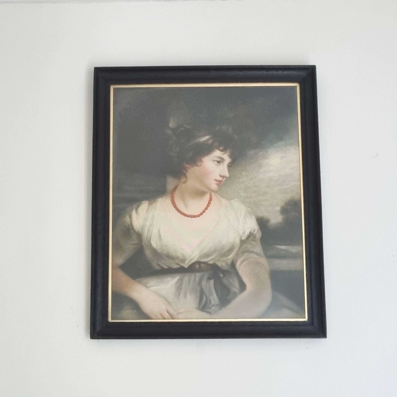 Vintage Framed Portrait Print: Jane Elizabeth Harley, Countess Of Oxford