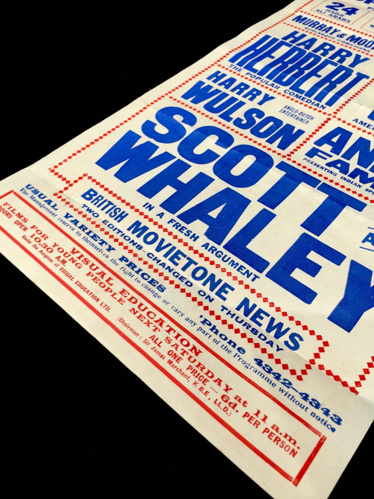 Antique Advertising Theatre Poster For Greatest Clown Carnival In Bristol C.1930 photo furniture