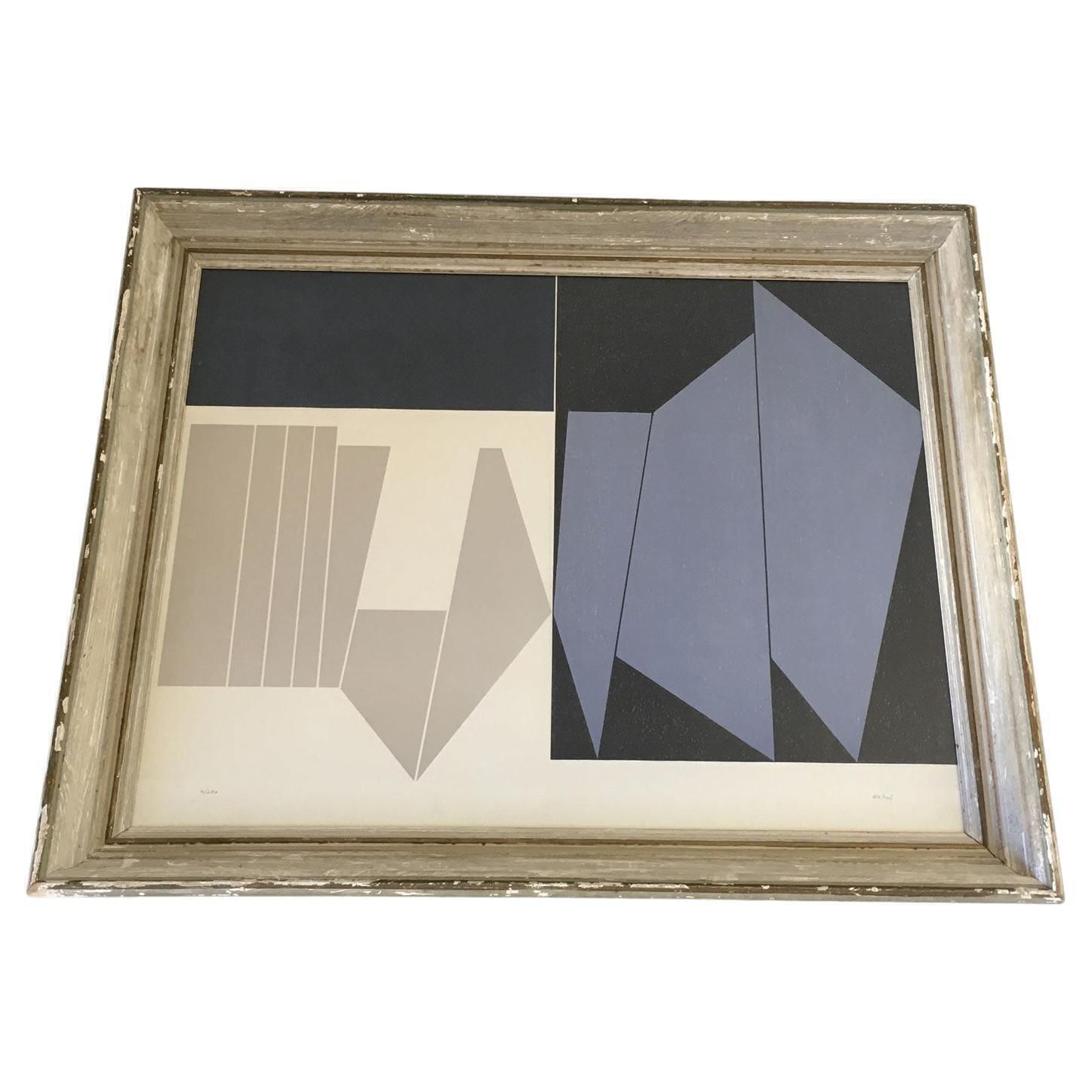 Estampe sur papier de Gualtiero Nativi, Italie, années 1960