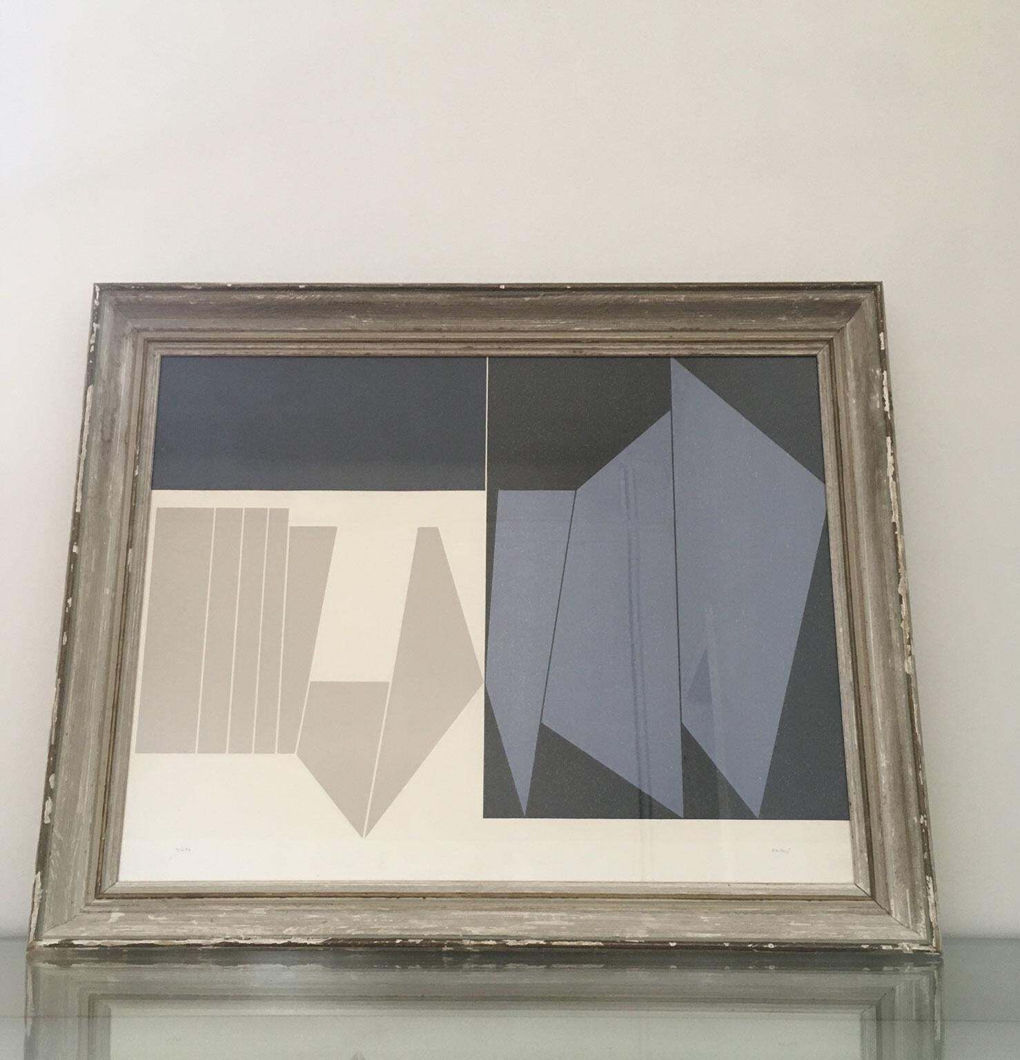 photo buy 1960 Italy Gualtiero Nativi Abstract Print On Paper