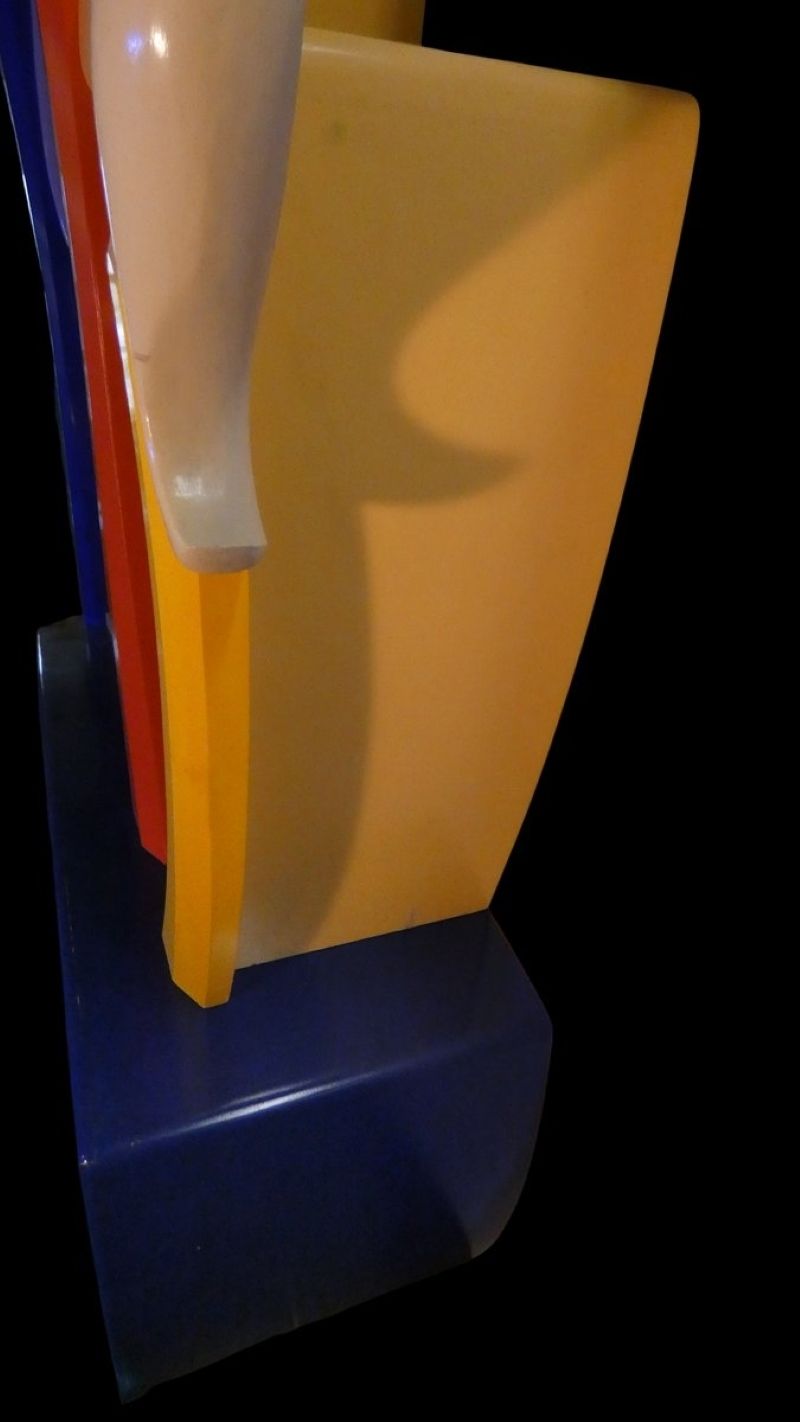 Handcrafted "Alice In Wonderland" Bookcase With Chest Of Drawers, Italy, 1990s photo vinterior
