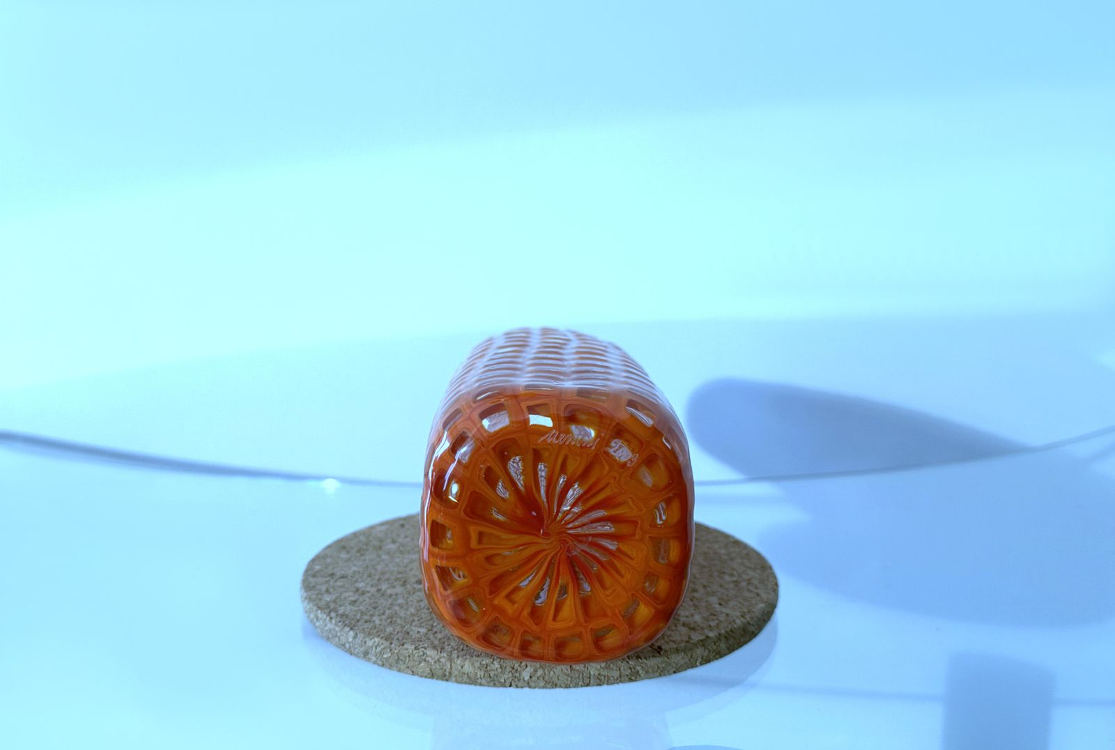 Venini Vase By Tobia Scarpa Mod. Occhi Red / Orange   Murano Glass photo 1900.0