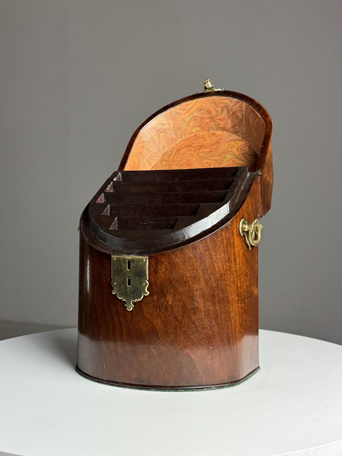 English Letter Holder Mahogany photo vintage