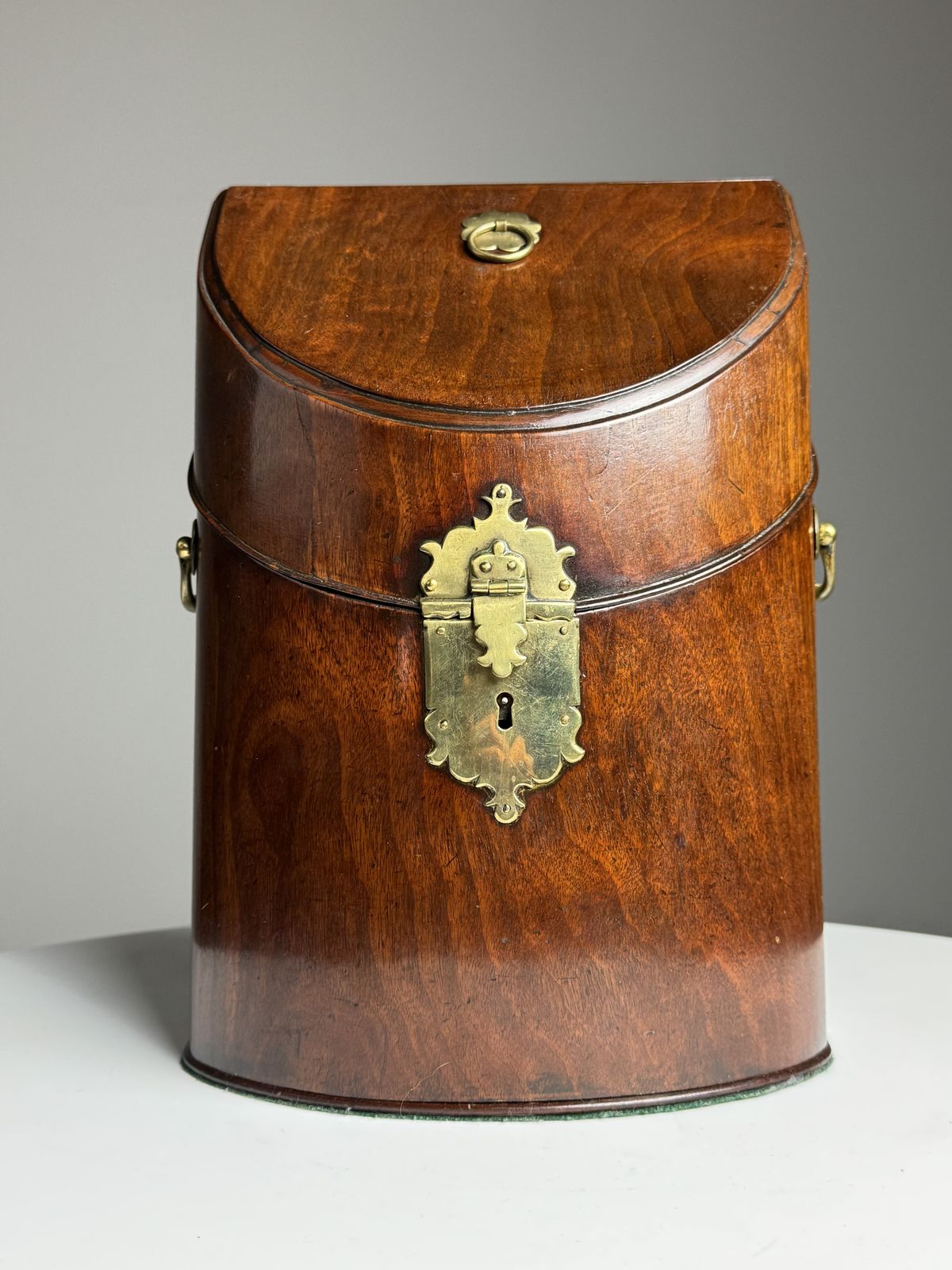 photo vintage English Letter Holder Mahogany