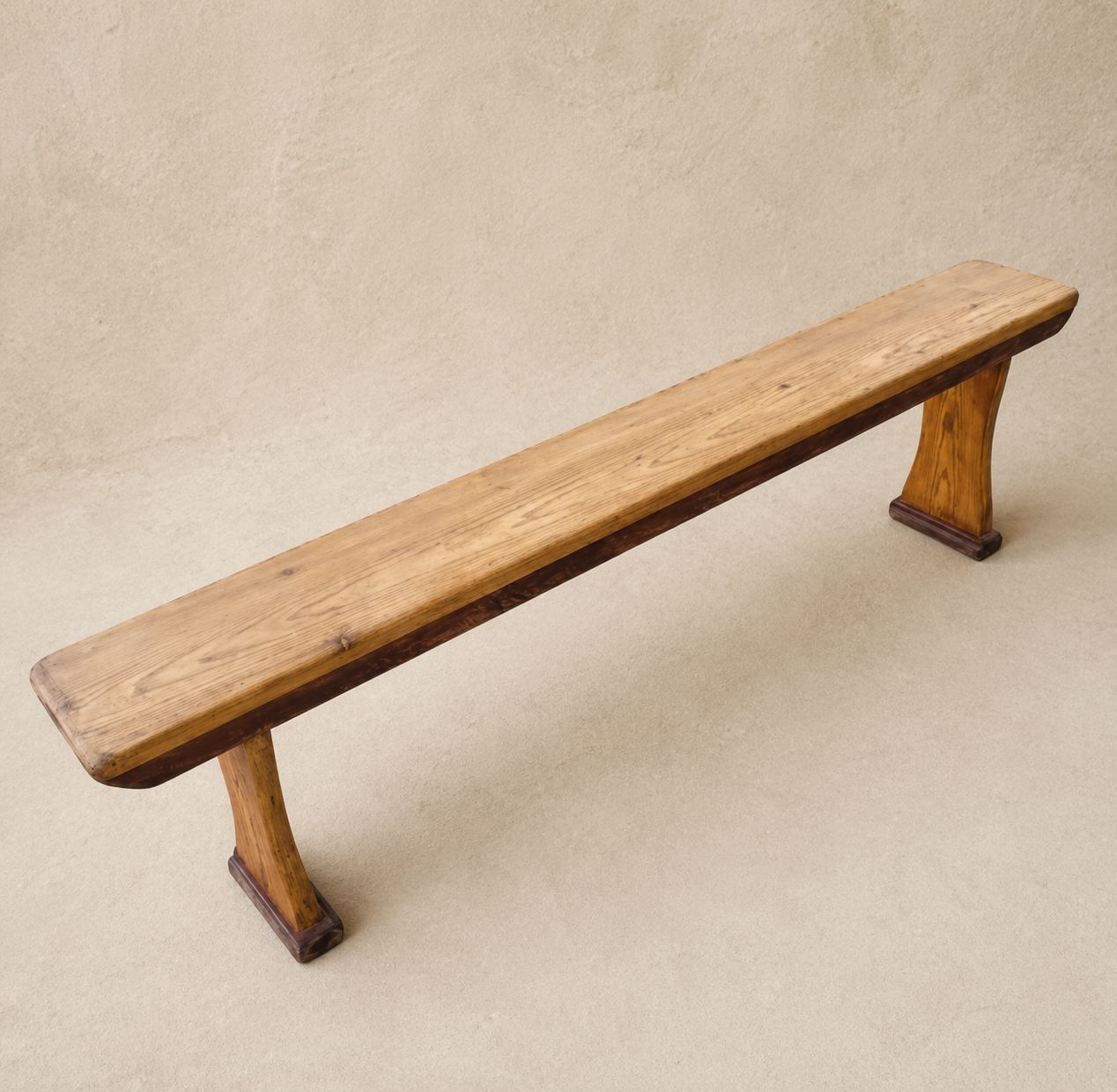 Long Early 20th Century Farmhouse Pine Kitchen Bench – 169 Cm
