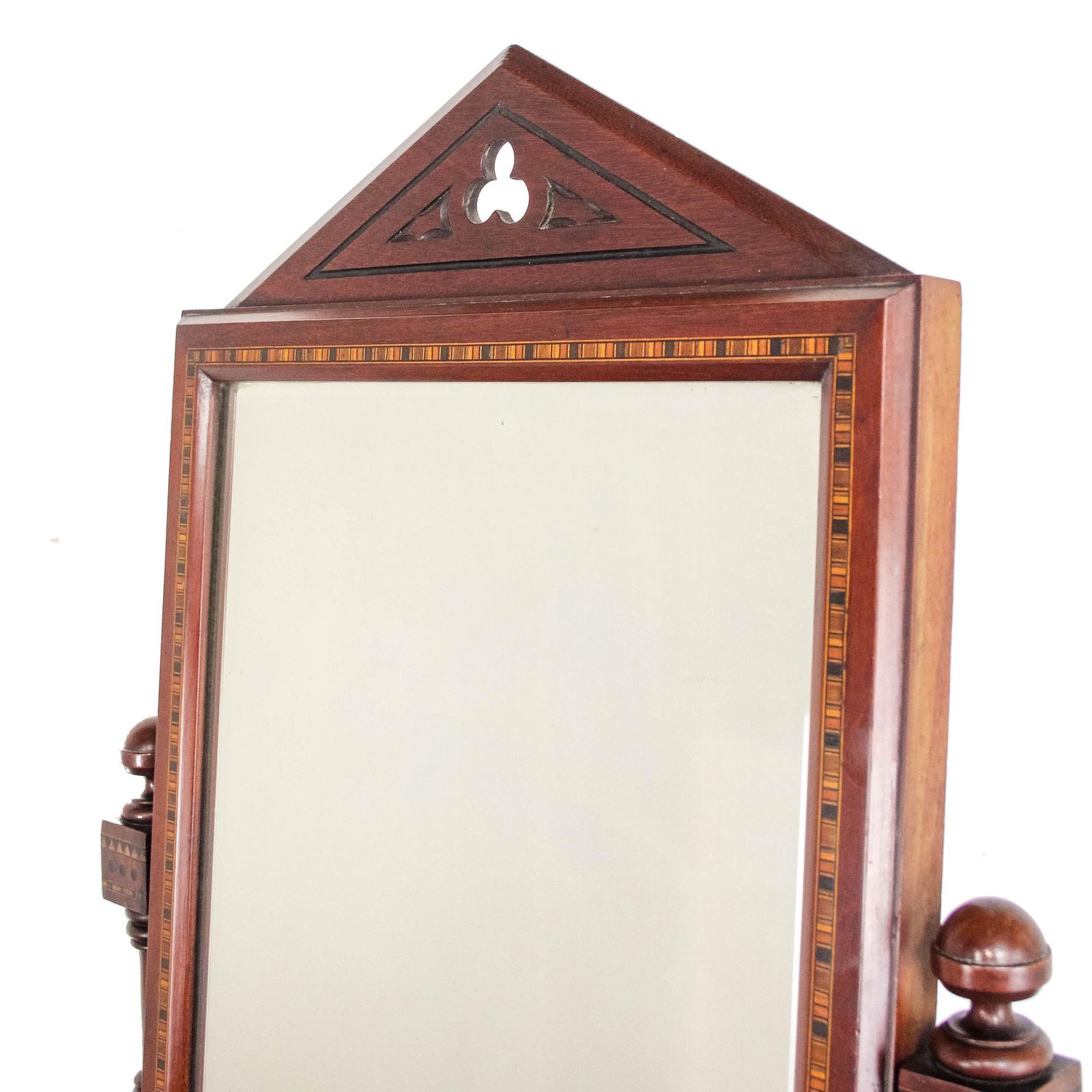 Antique Victorian Gothic Mahogany Swing Mirror | Dressing Table Mirror | Victorian Mirrors | Antique Mirrors | Mahogany Furniture (M 6470) photo for sale