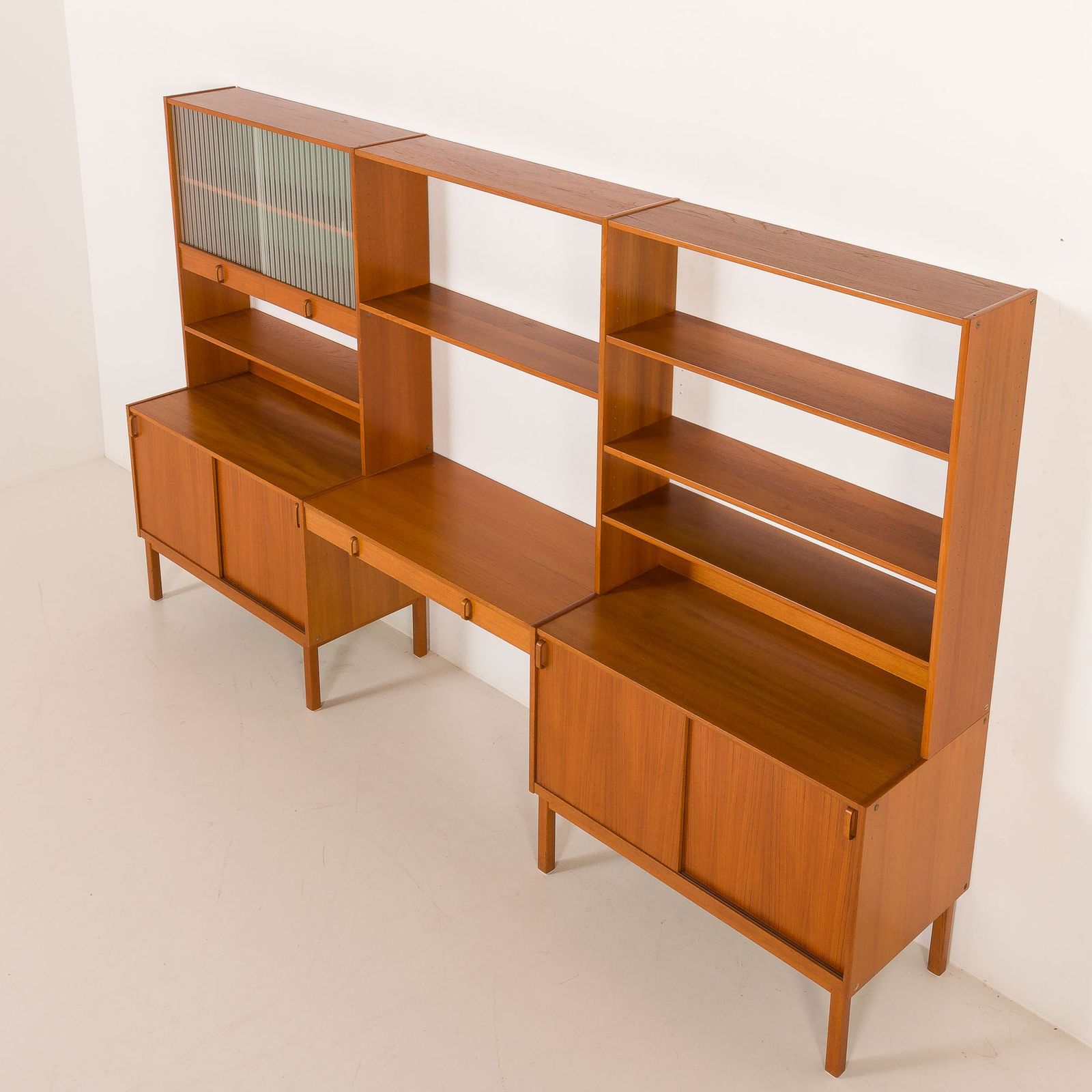 Free Standing Wall Unit With A Desk By Bertil Fridhagen For Bodaford, Sweden, 1960 photo vintage
