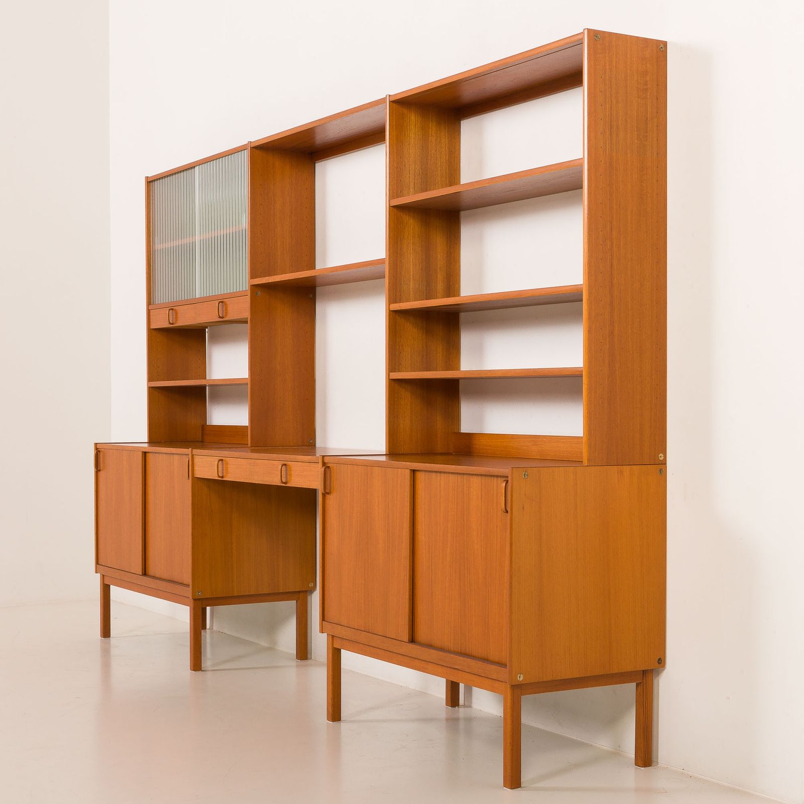 photo furniture Free Standing Wall Unit With A Desk By Bertil Fridhagen For Bodaford, Sweden, 1960