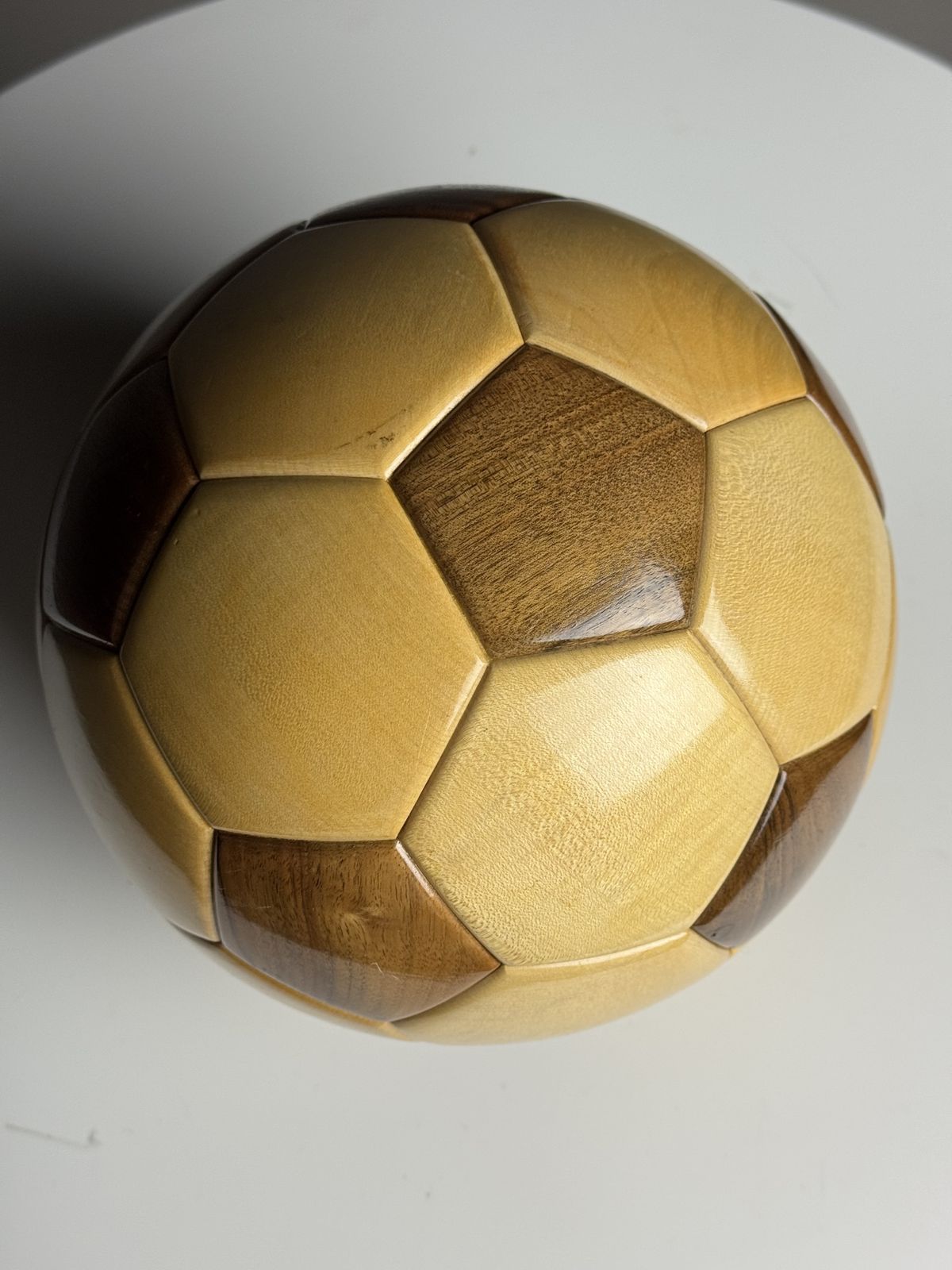 Vintage Wooden Football, 1980s photo furniture