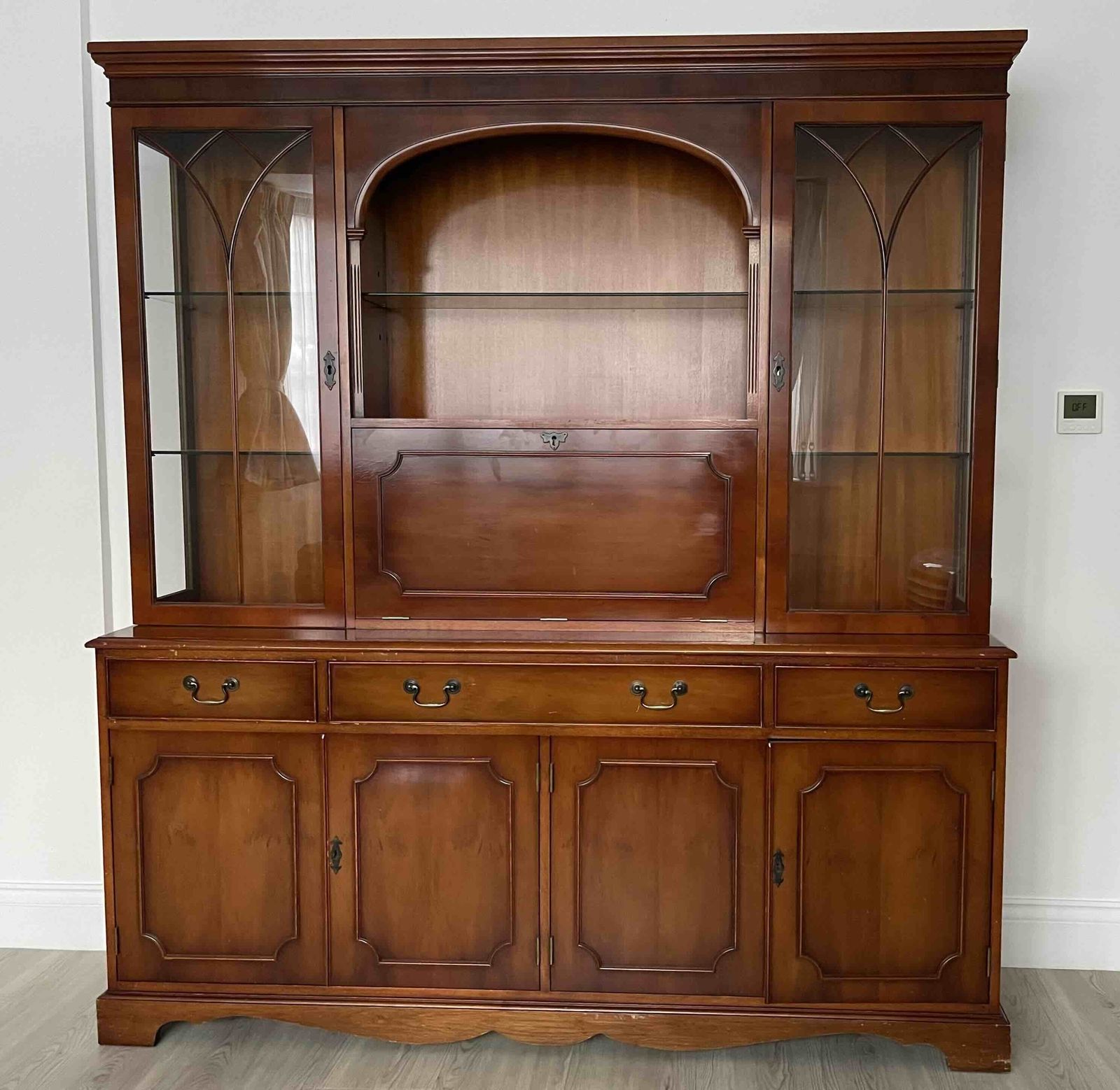 Vintage Mahogany Display & Drinks Cabinet