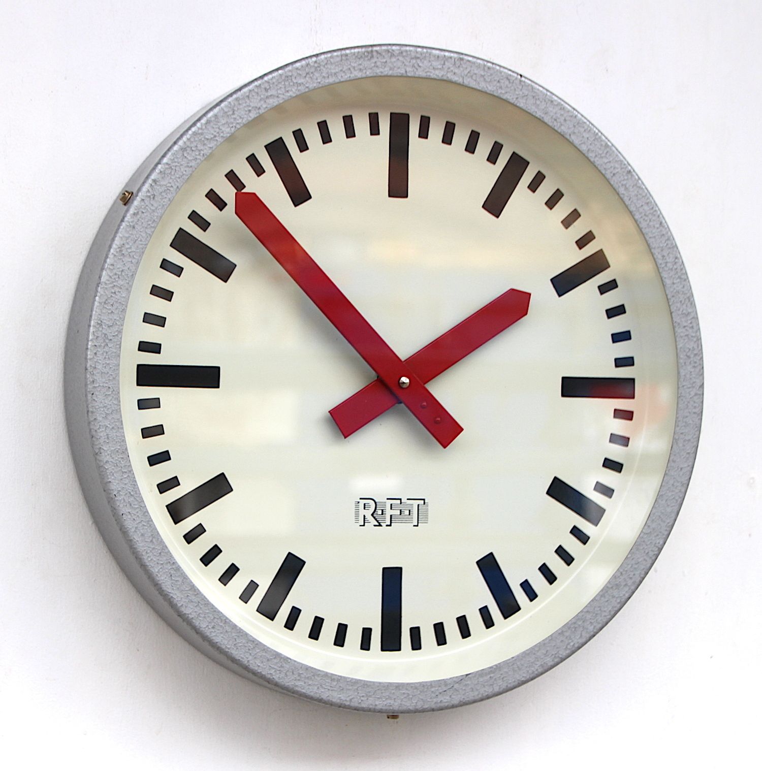 Dated 1969 East German Vintage Factory Wall Clock. Fully Guaranteed. London Timepiece photo for sale