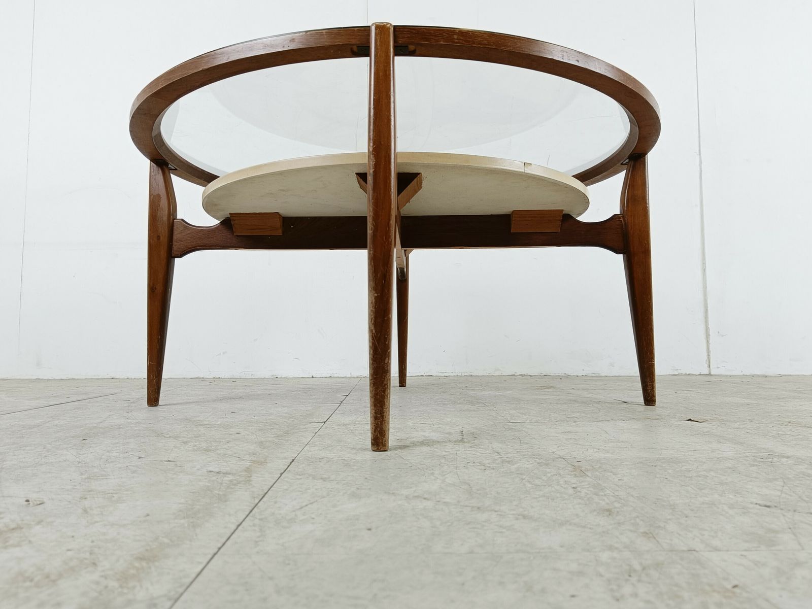 Mid Century Italian Coffee Table In The Manner Of Piero Fornasetti, 1950s photo vinterior