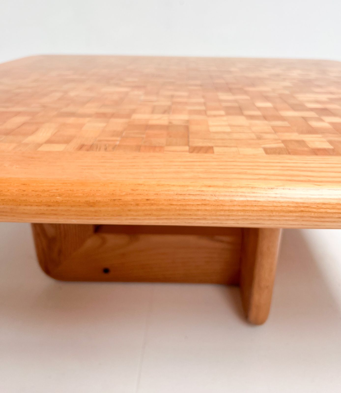 Beechwood Mosaic Inlaid Coffee Table Attributed To Middelboe And Lindum, 1970s photo Furniture