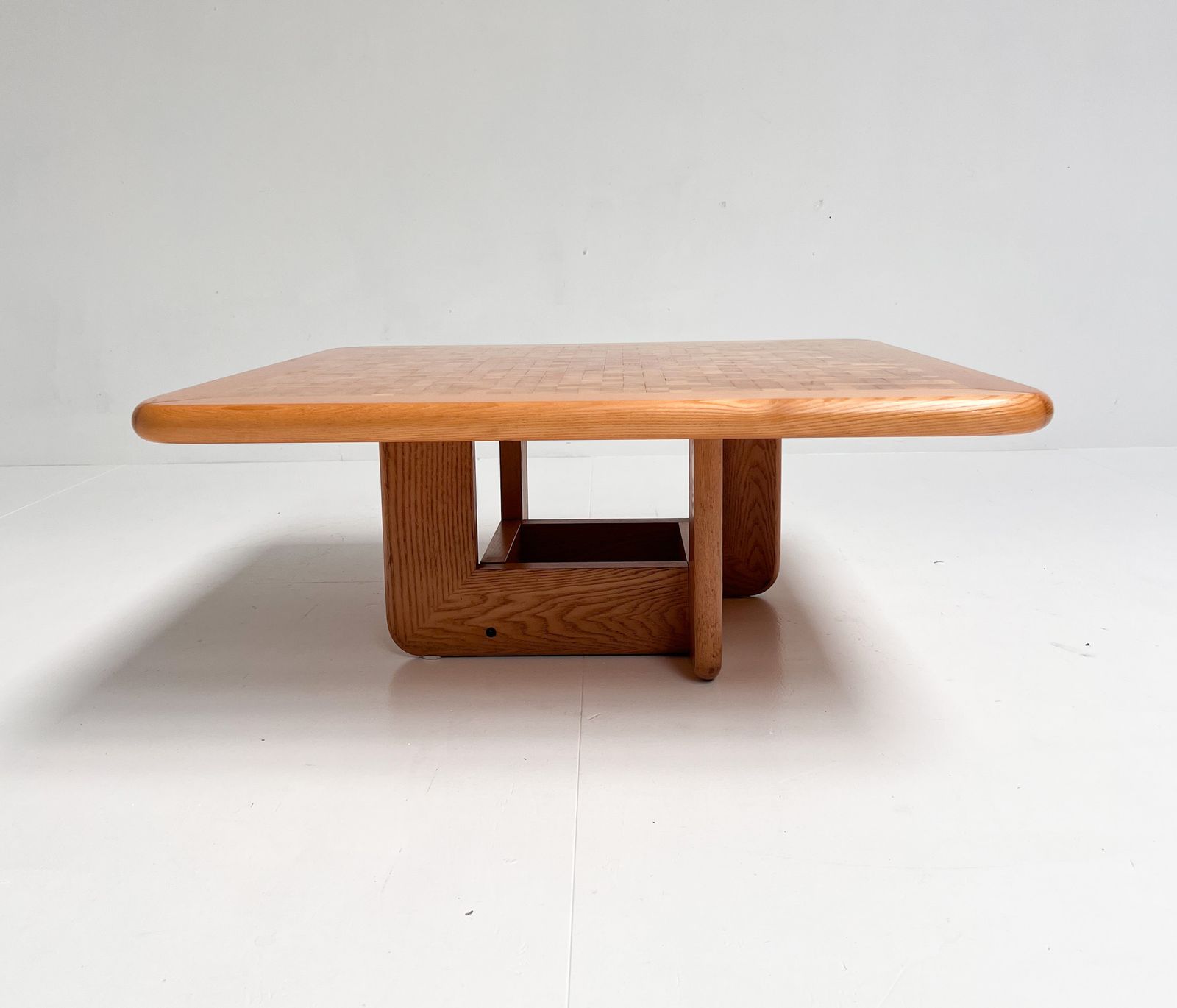photo vinterior Beechwood Mosaic Inlaid Coffee Table Attributed To Middelboe And Lindum, 1970s