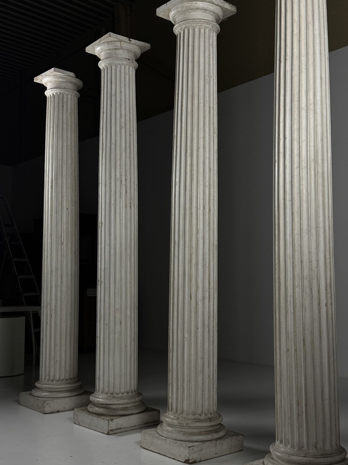 Set Of 4 Neoclassical Columns 272cm photo for sale