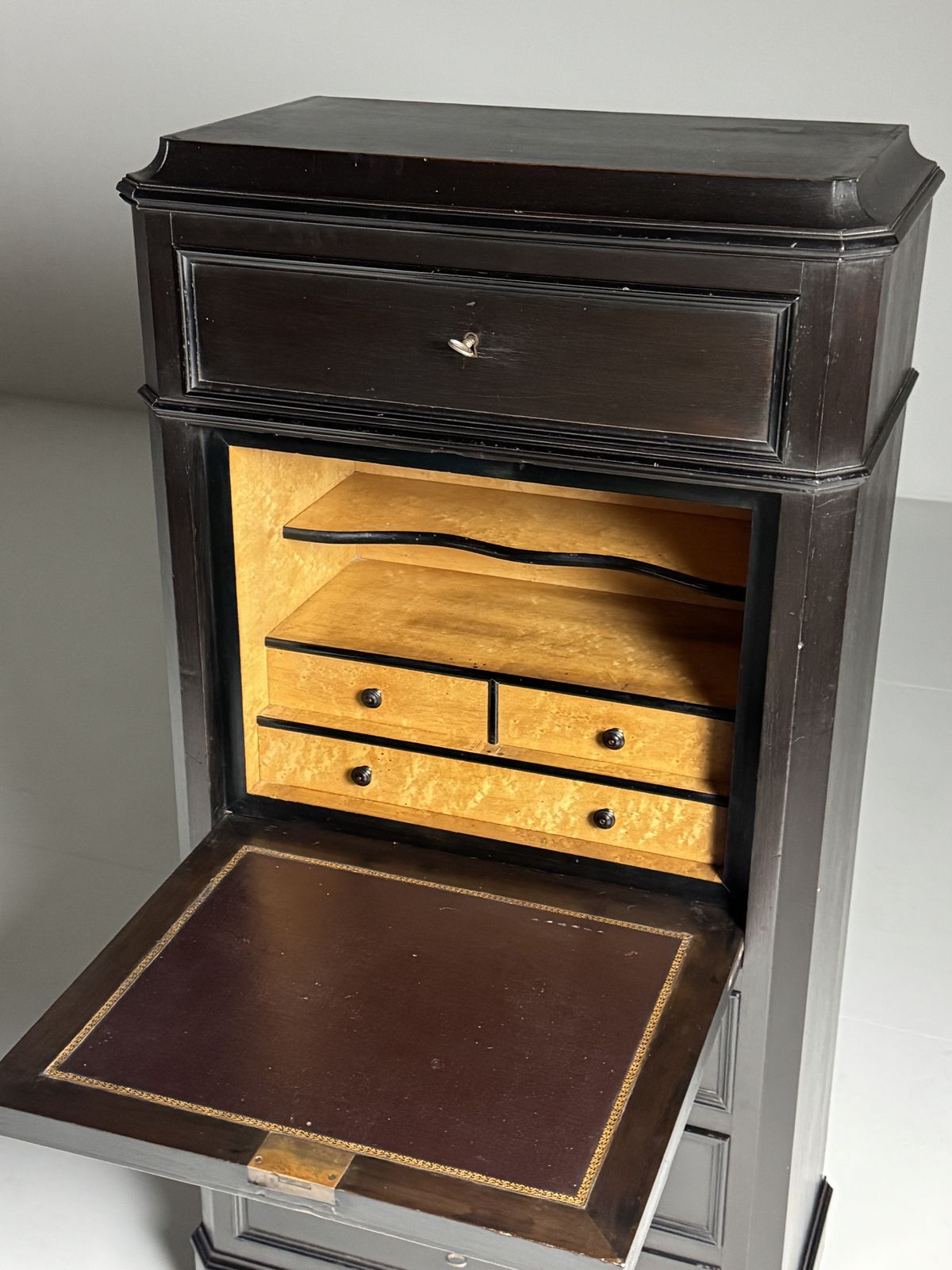 photo vintage Louis Philippe Secretary Black