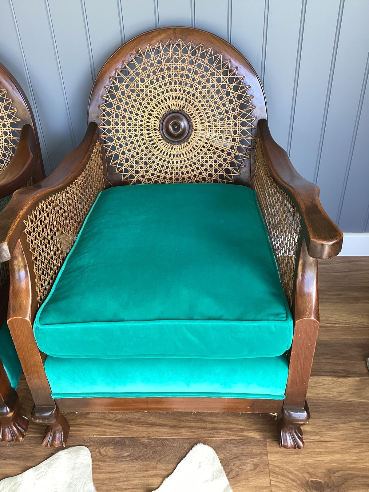 Pair Of Art Deco Bergere Chairs. photo furniture