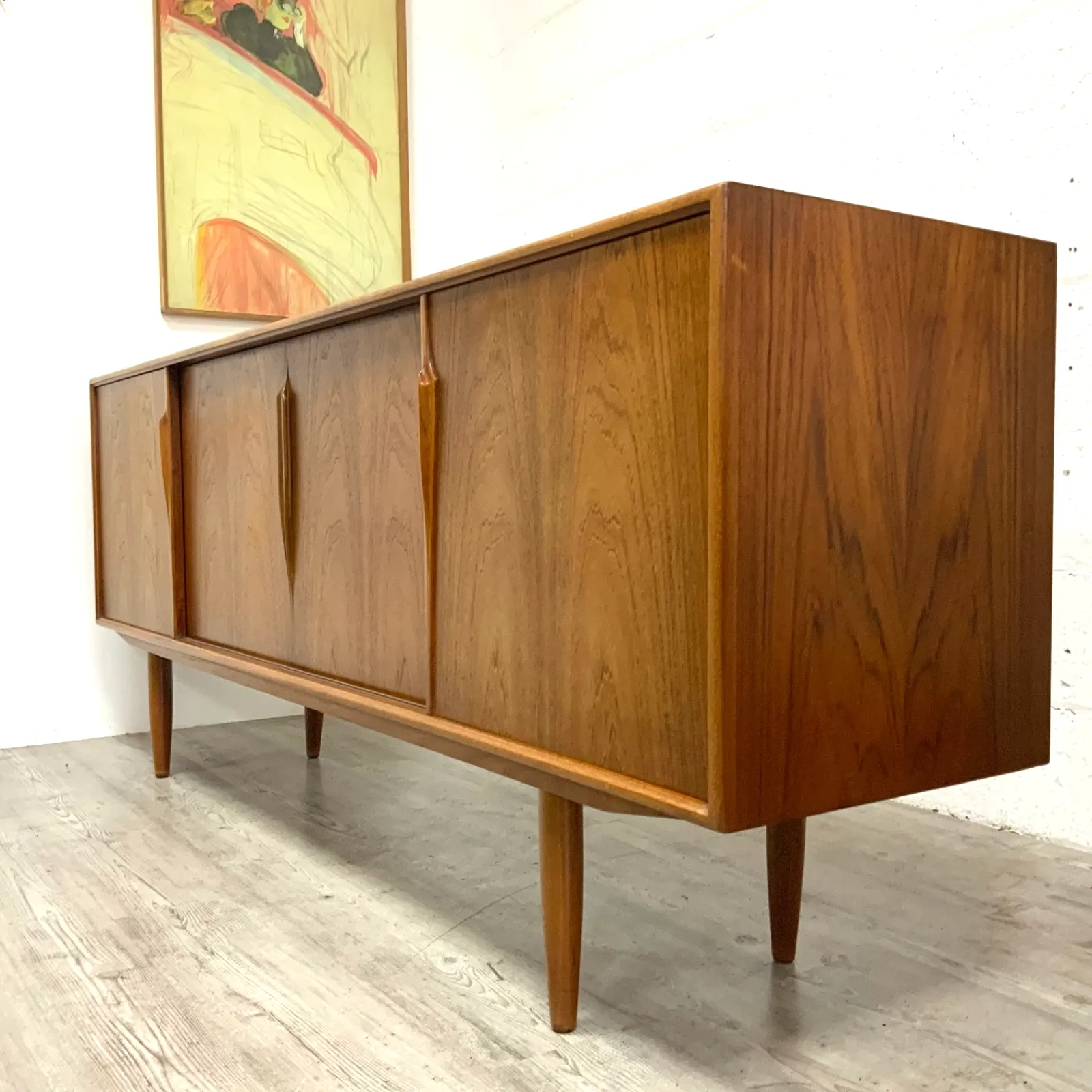 2695.0 Danish Teak Axel Christensen Sideboard With Hutch By Gunni Omann For Aco Mobler photo