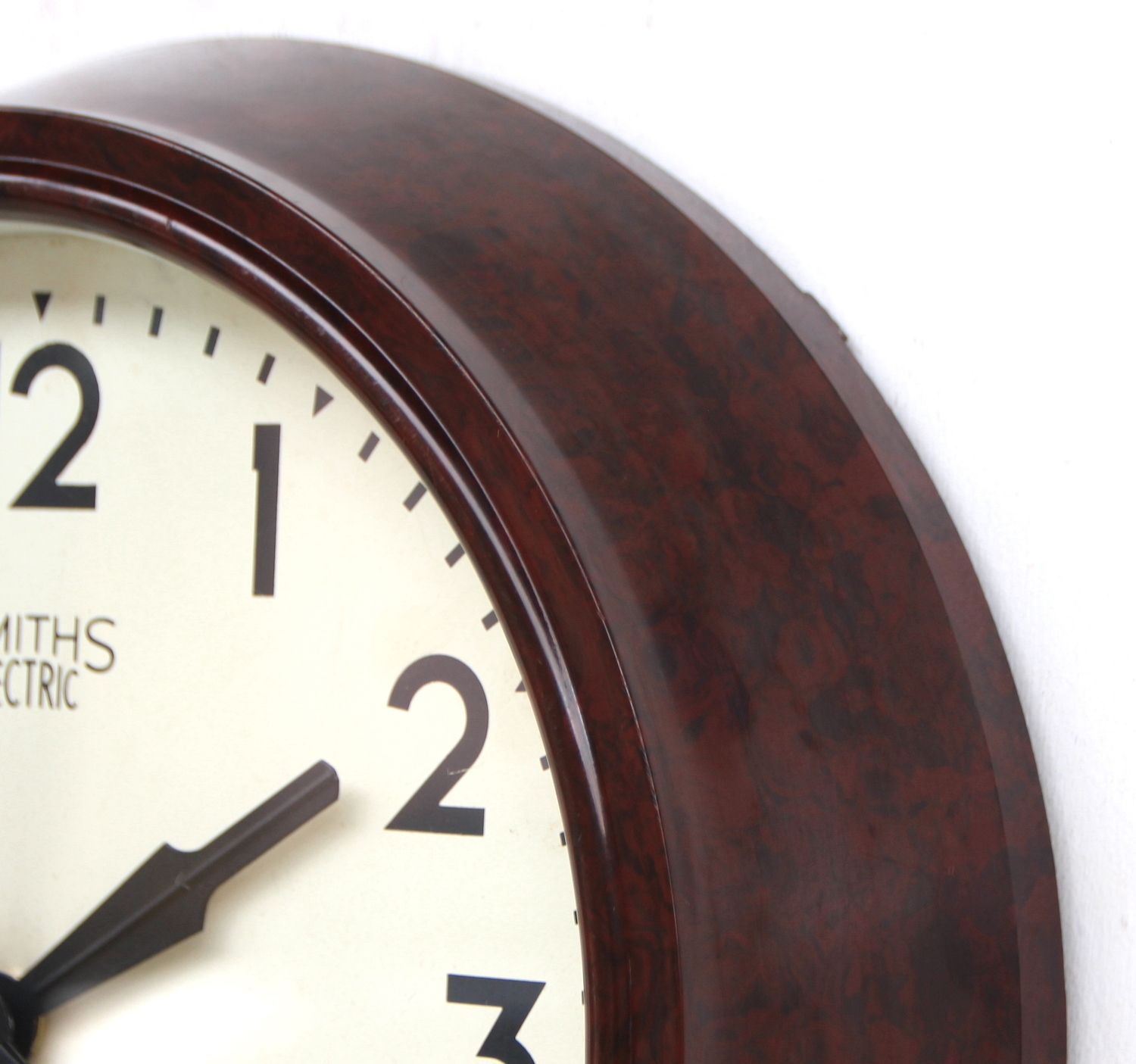 1950s British Bakelite Vintage School / Railway Wall Clock. Fully Guaranteed. London Timepiece photo vinterior