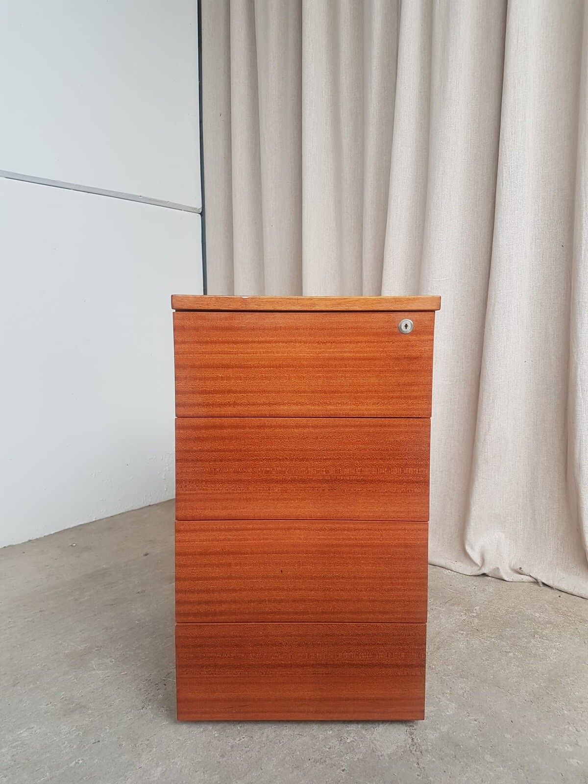 Vtg Late Mid Century Filing Chest Of Drawers Scandi Retro Danish Minimalist R607 photo furniture